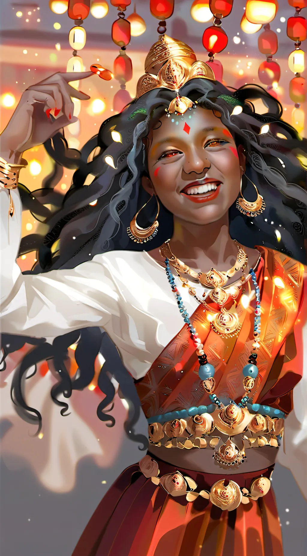 ai character: Cardi B background