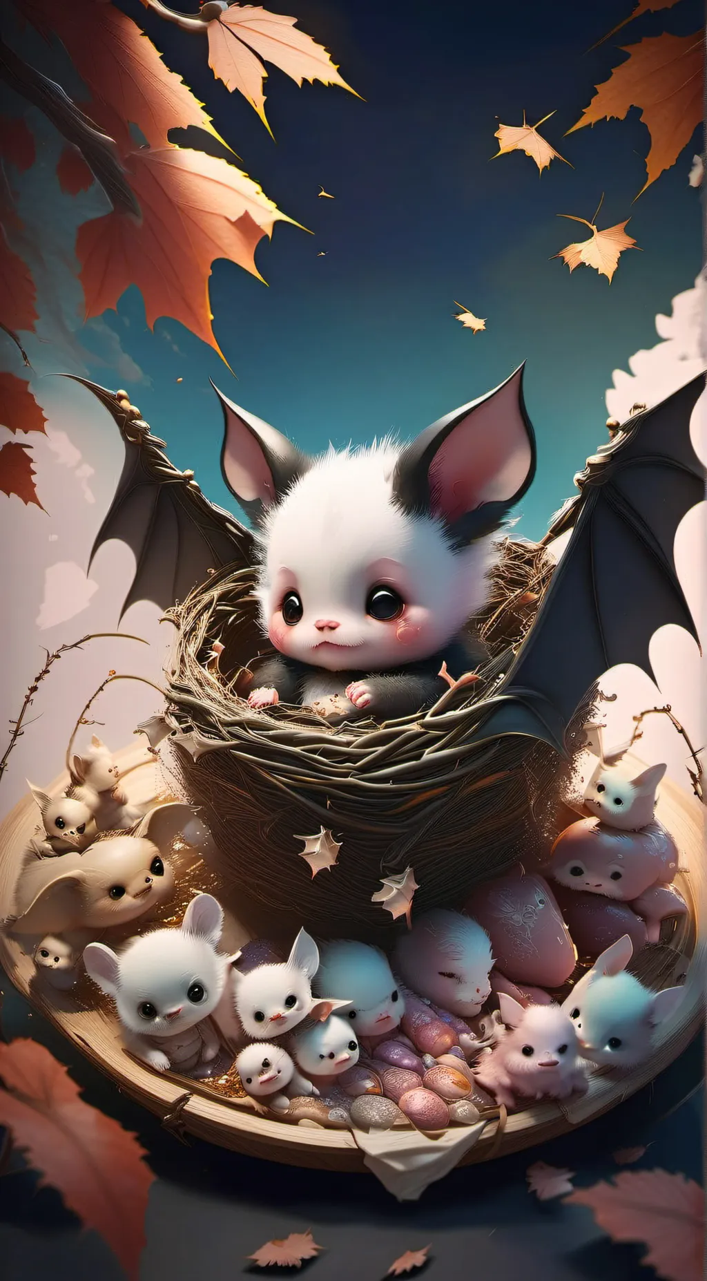 ai character: neko bat background