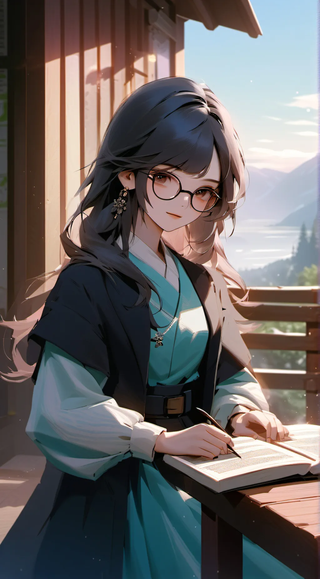 ai character: Hikari background