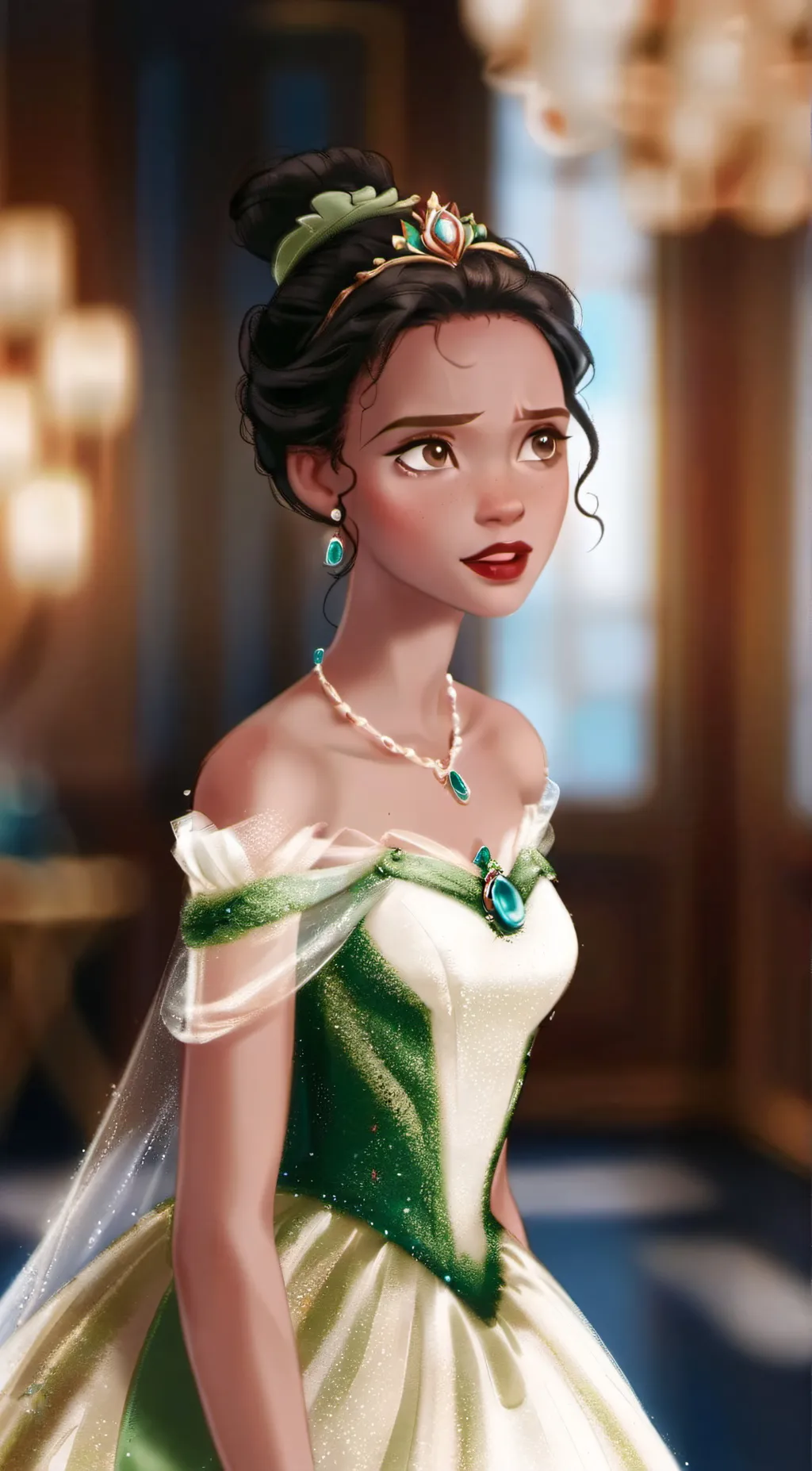 ai character: Princess Tiana background