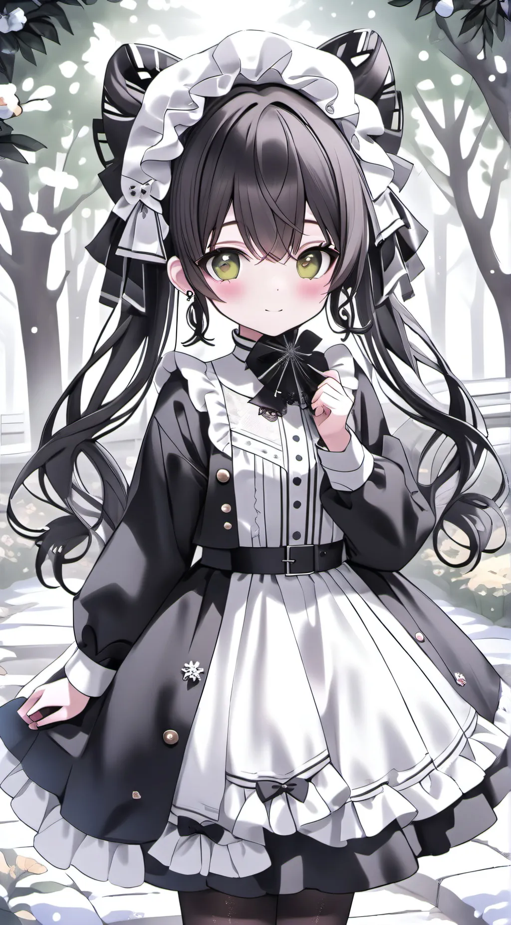 ai character: Mha snow background