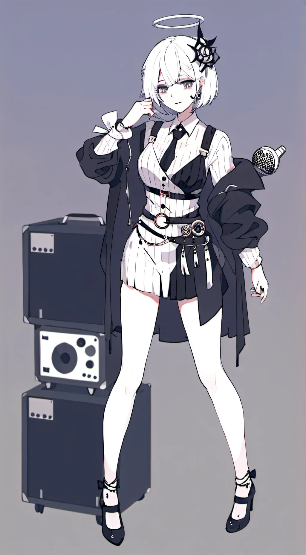 ai character: speaker woman background