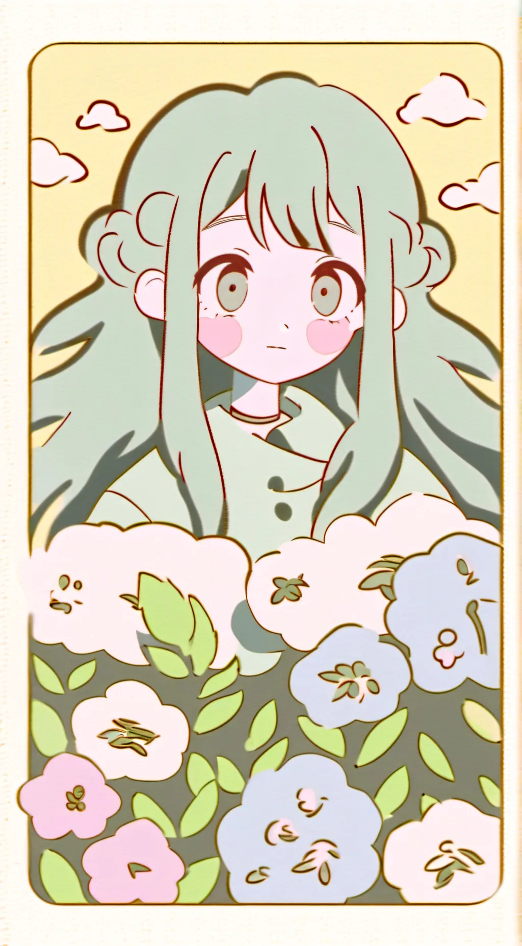 ai character: grass background