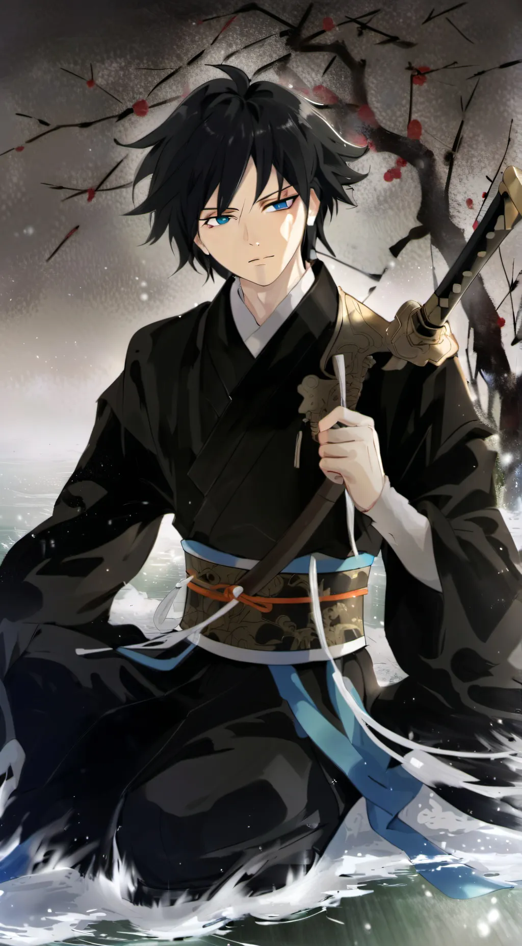 ai character: giyu tomioka  background