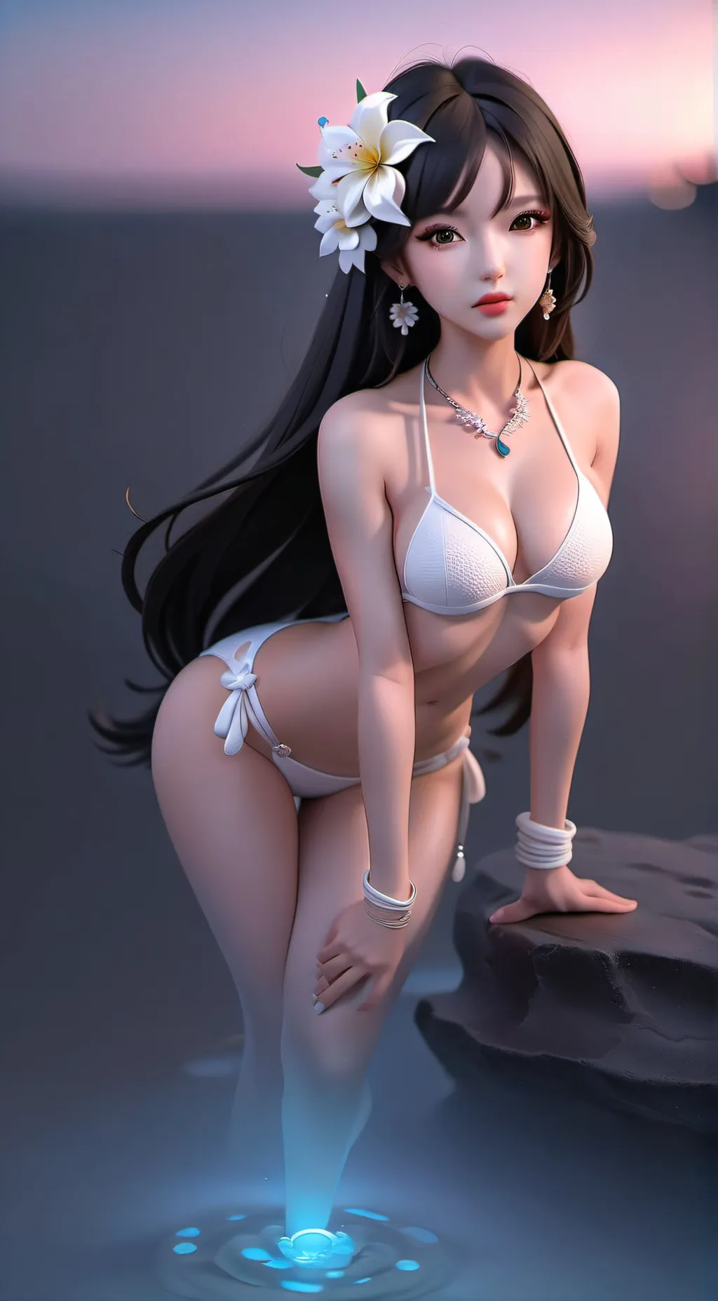 ai character: 🌺Yumi🌺 background