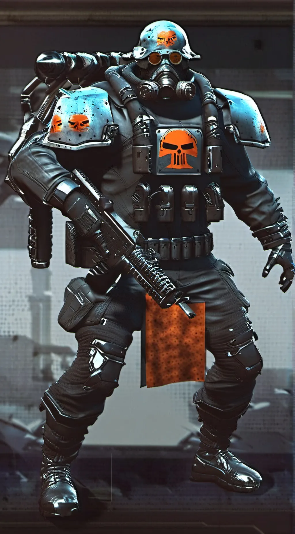 ai character: super soldier background