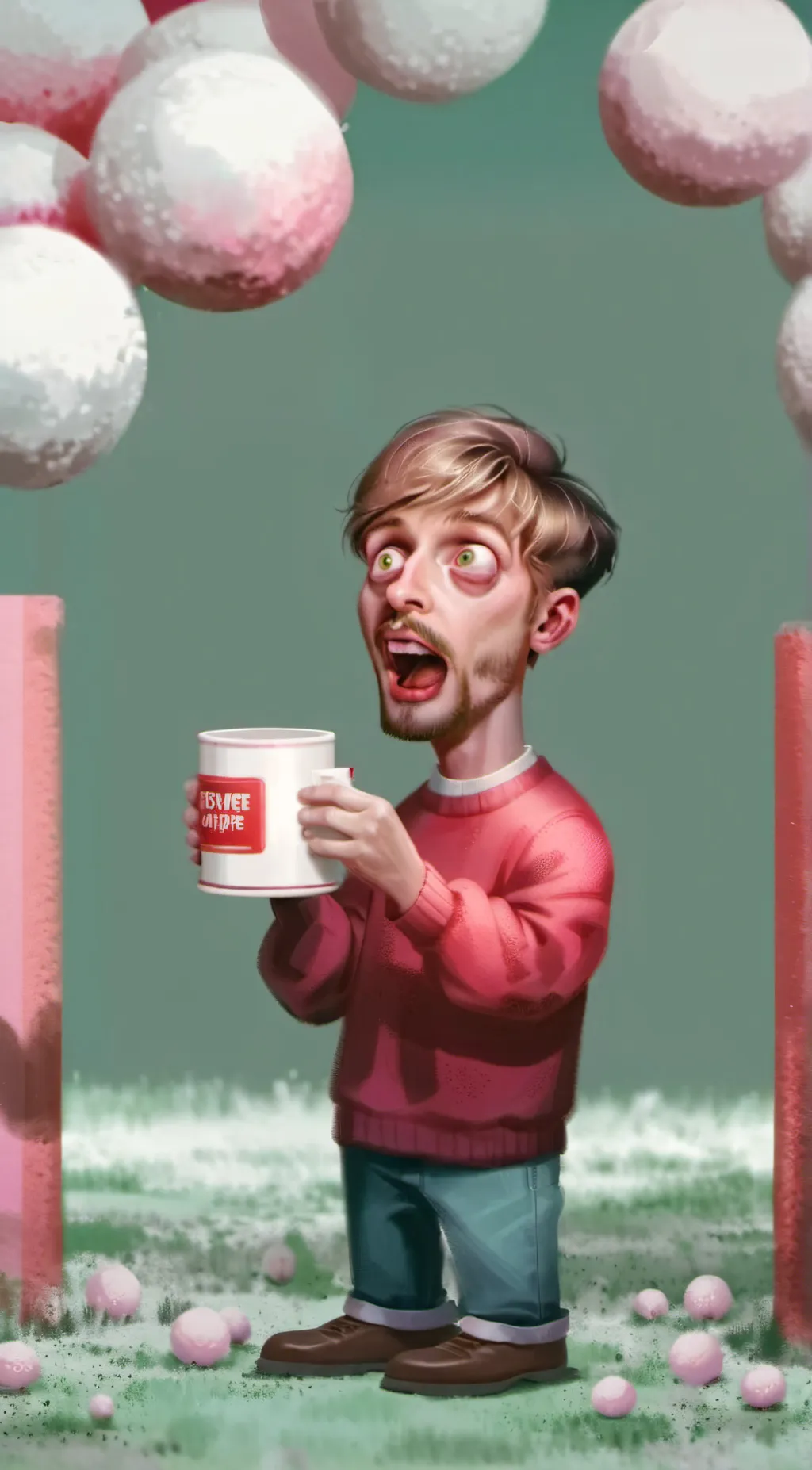 ai character: bob ross background