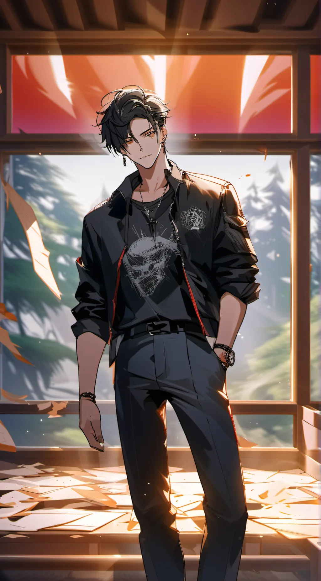 ai character: Justin background