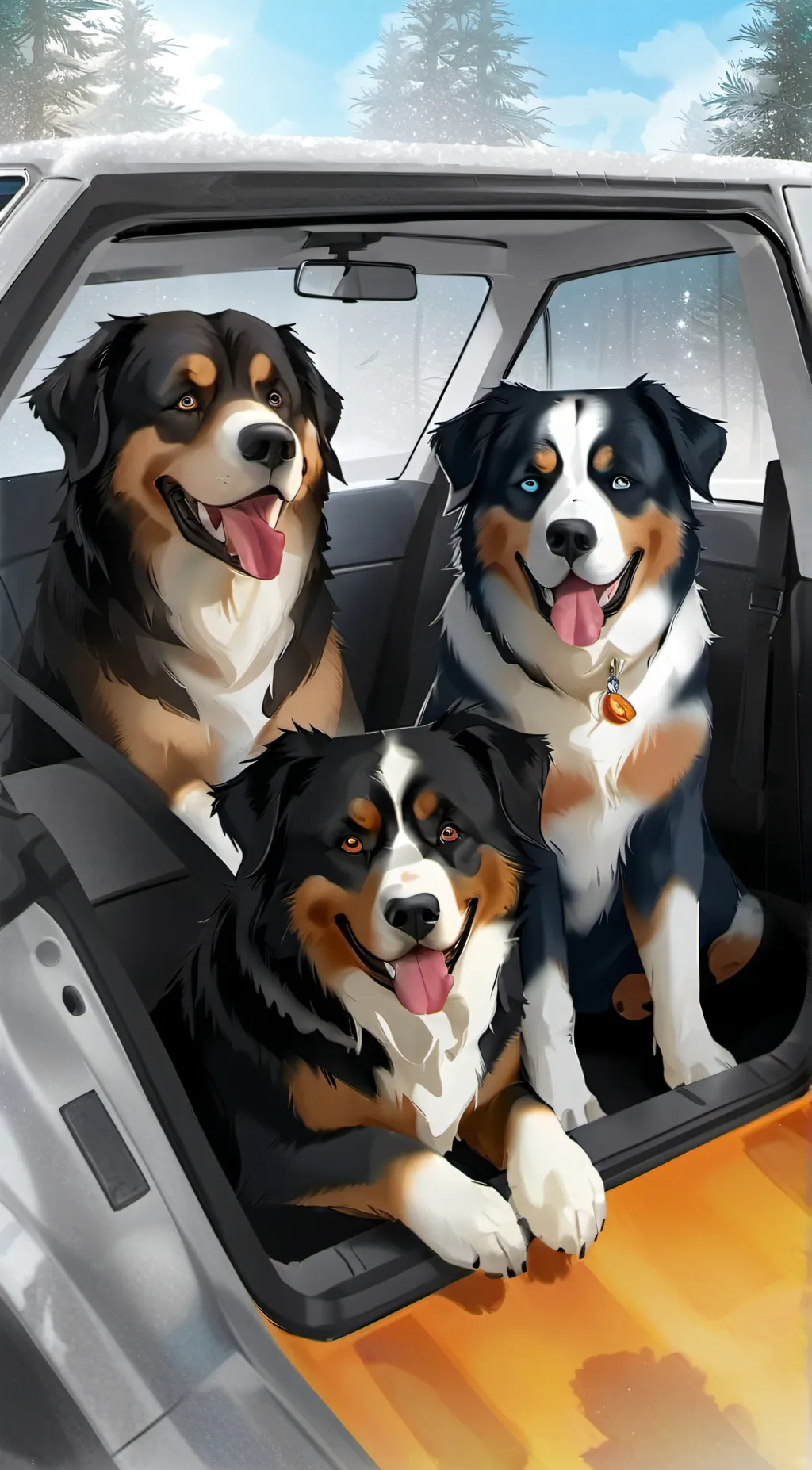 ai character: Elan, Evie, Mount background