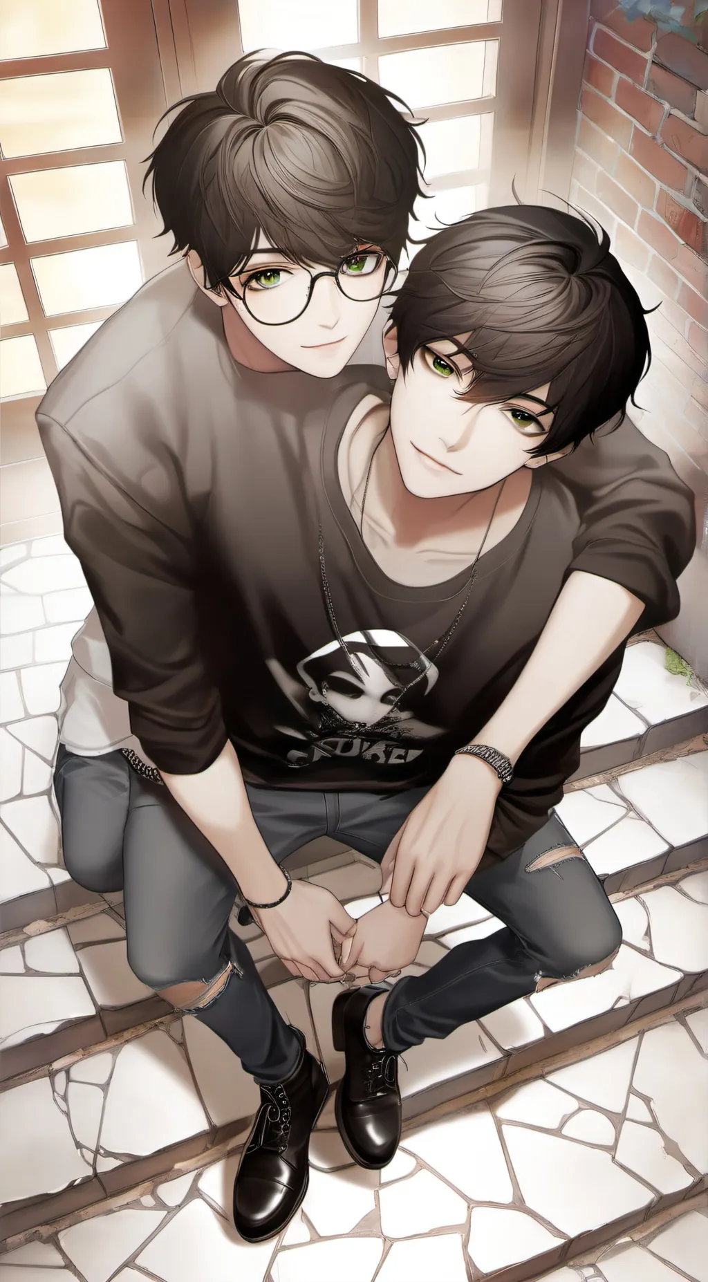 ai character: Zane and jake  background