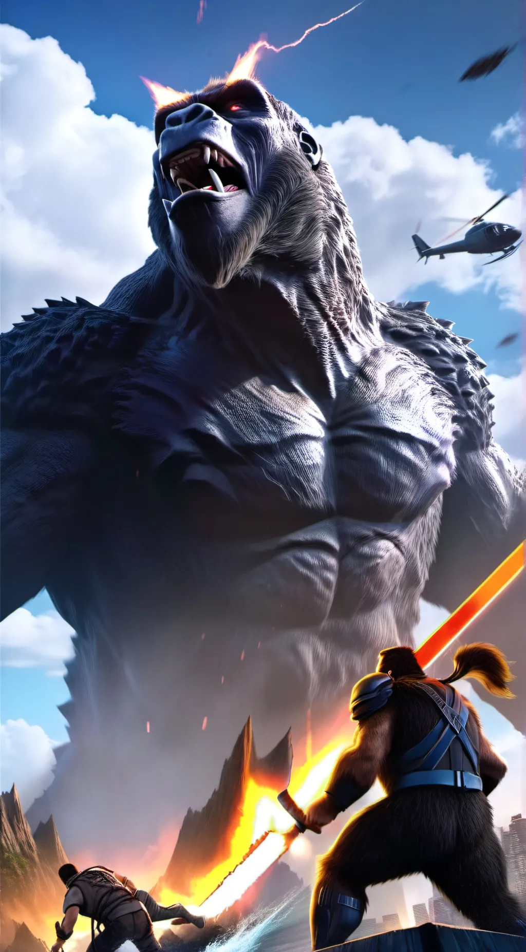 ai character: Kong 2024 background