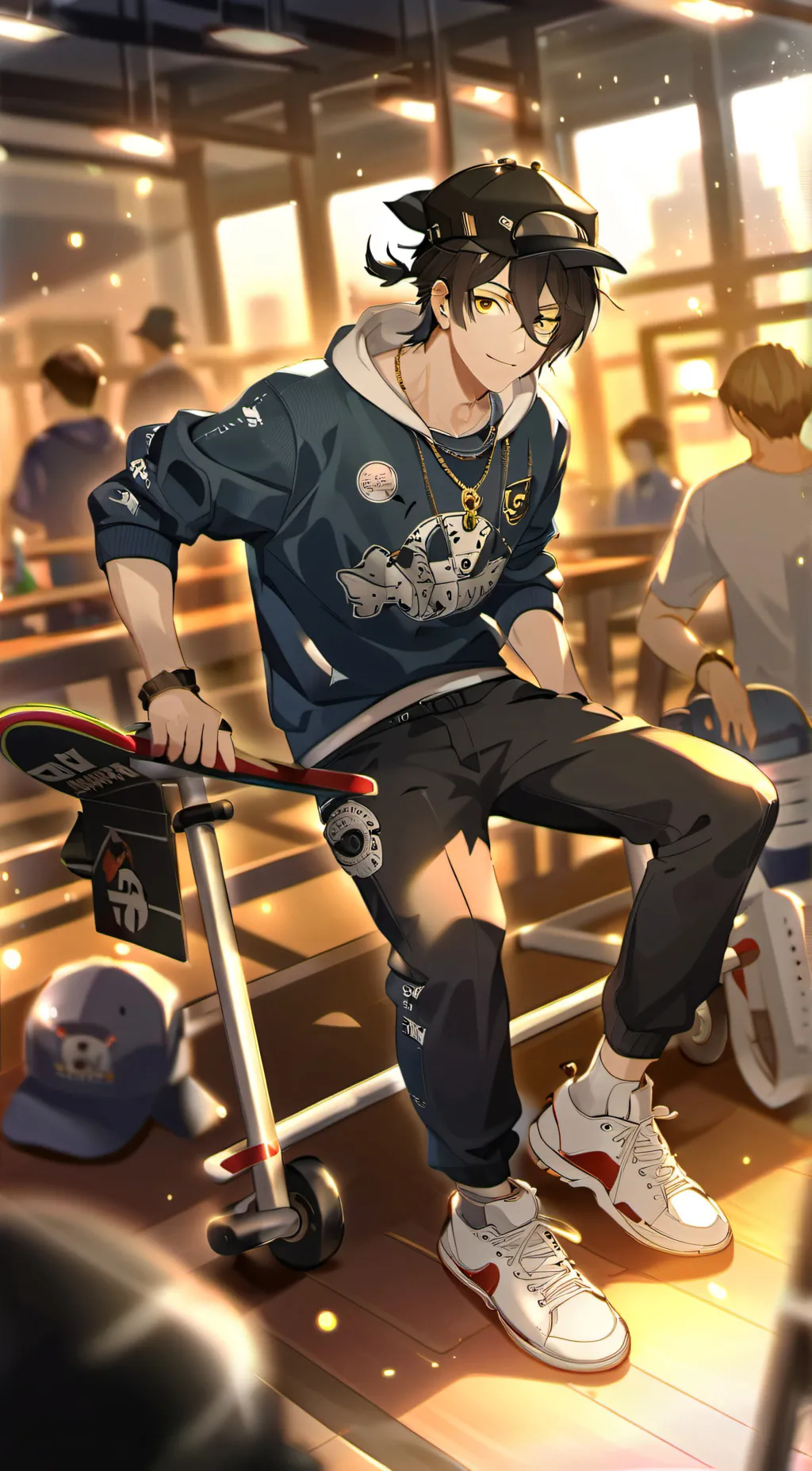 ai character: Max background