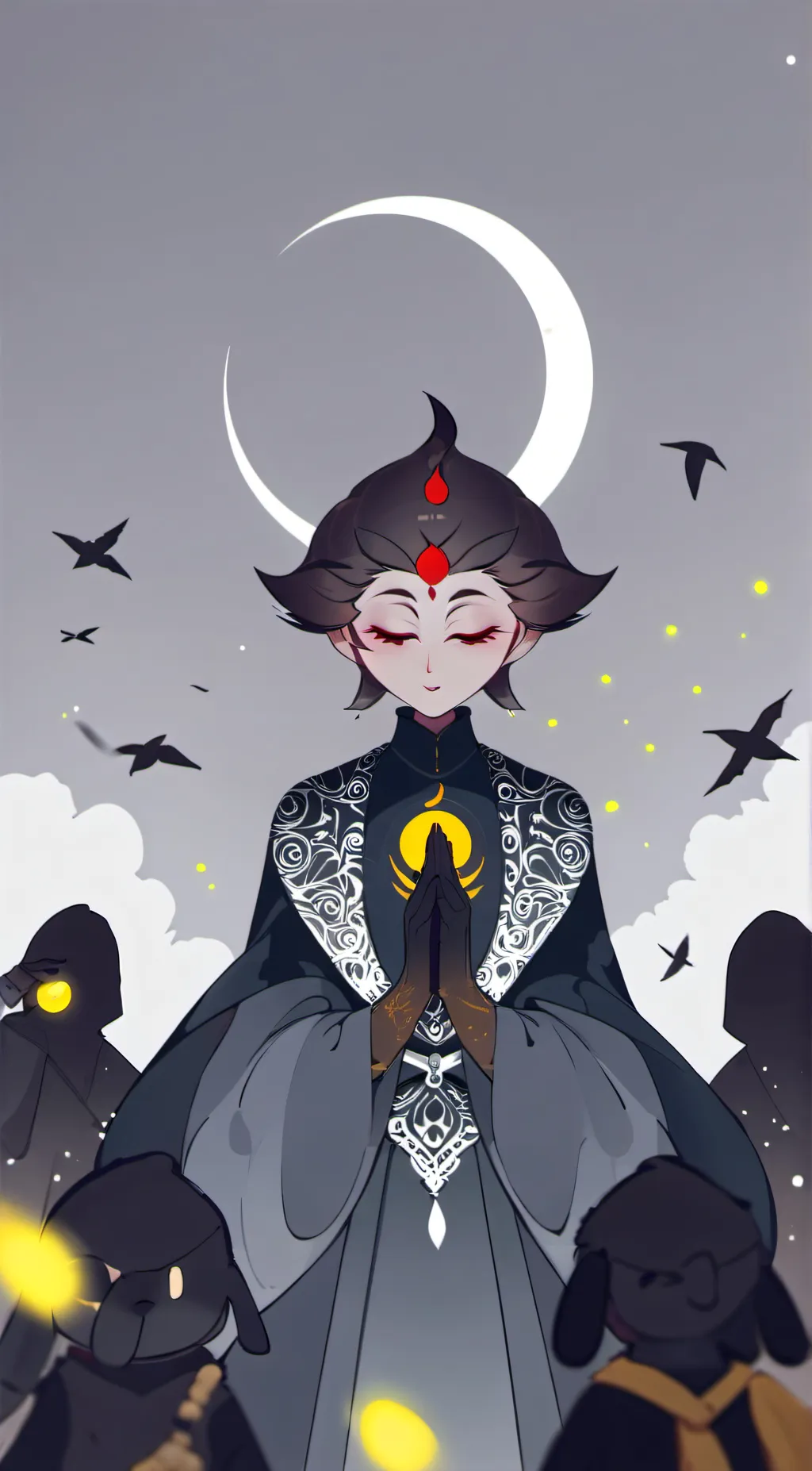 ai character: blizo and Stolas  background