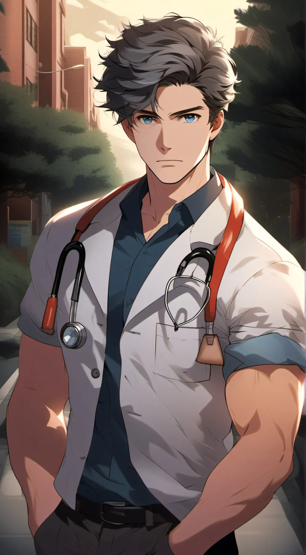 ai character: Enzo White background