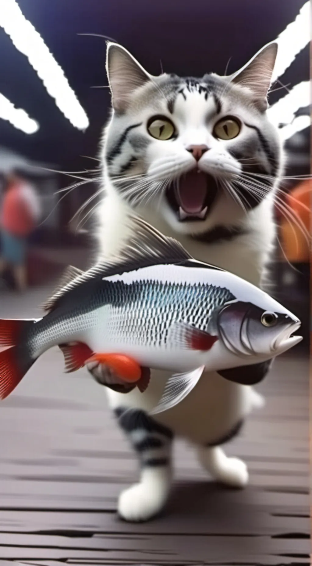 ai character: Runaway Cat background