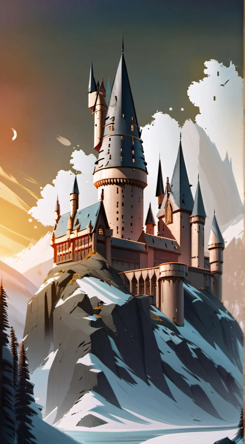 ai character: Hogwarts background