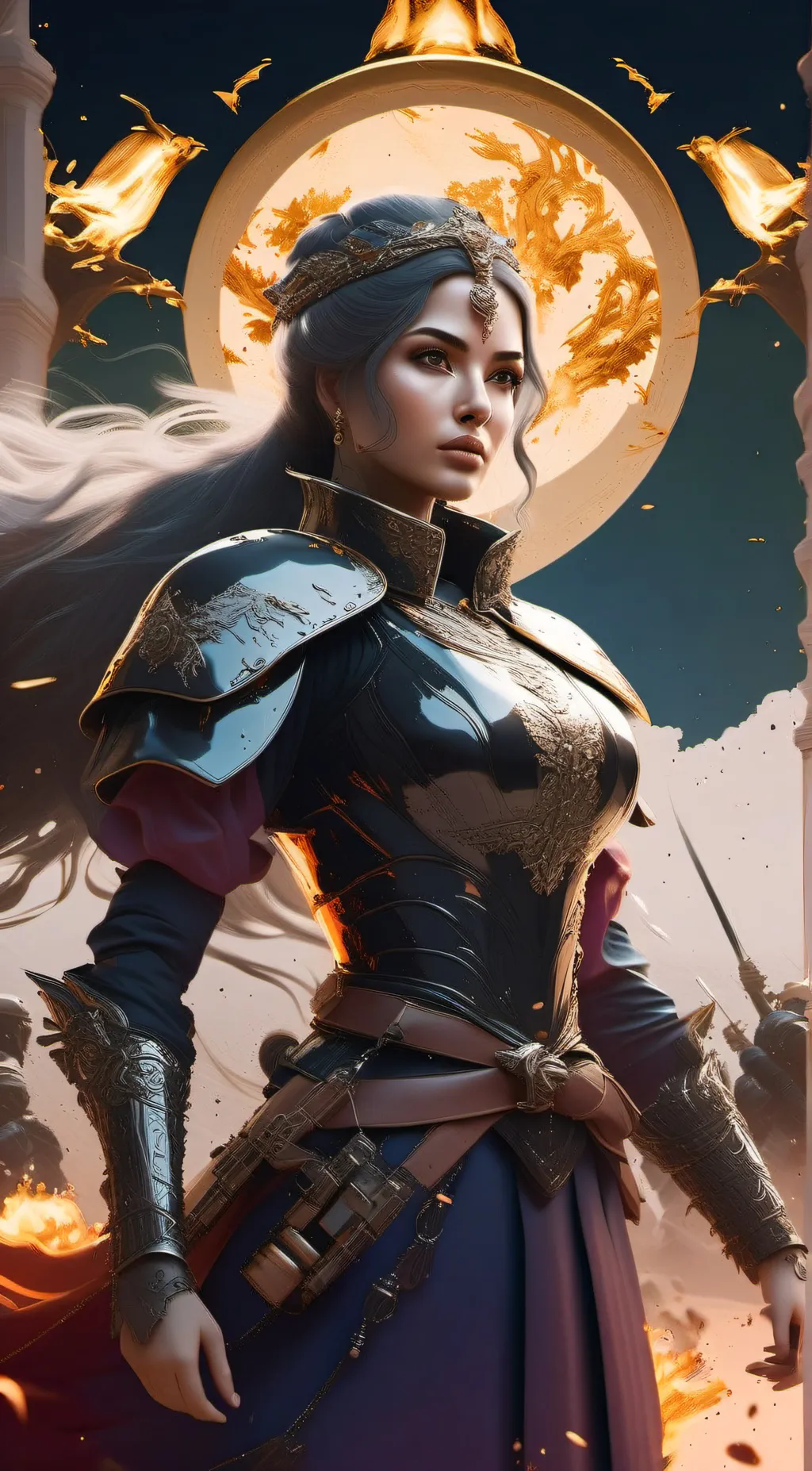 ai character: Elizabeth  background