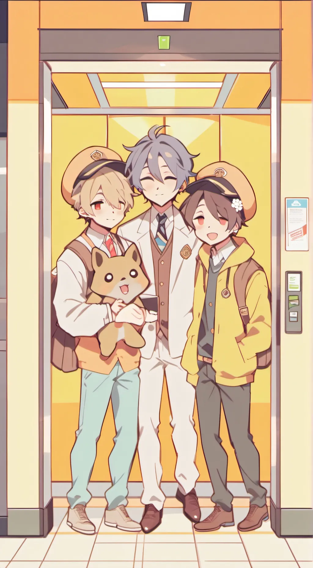 ai character: Max and Noah glow background