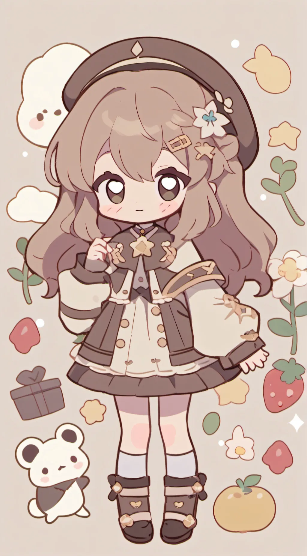 ai character: bearyyyyy background