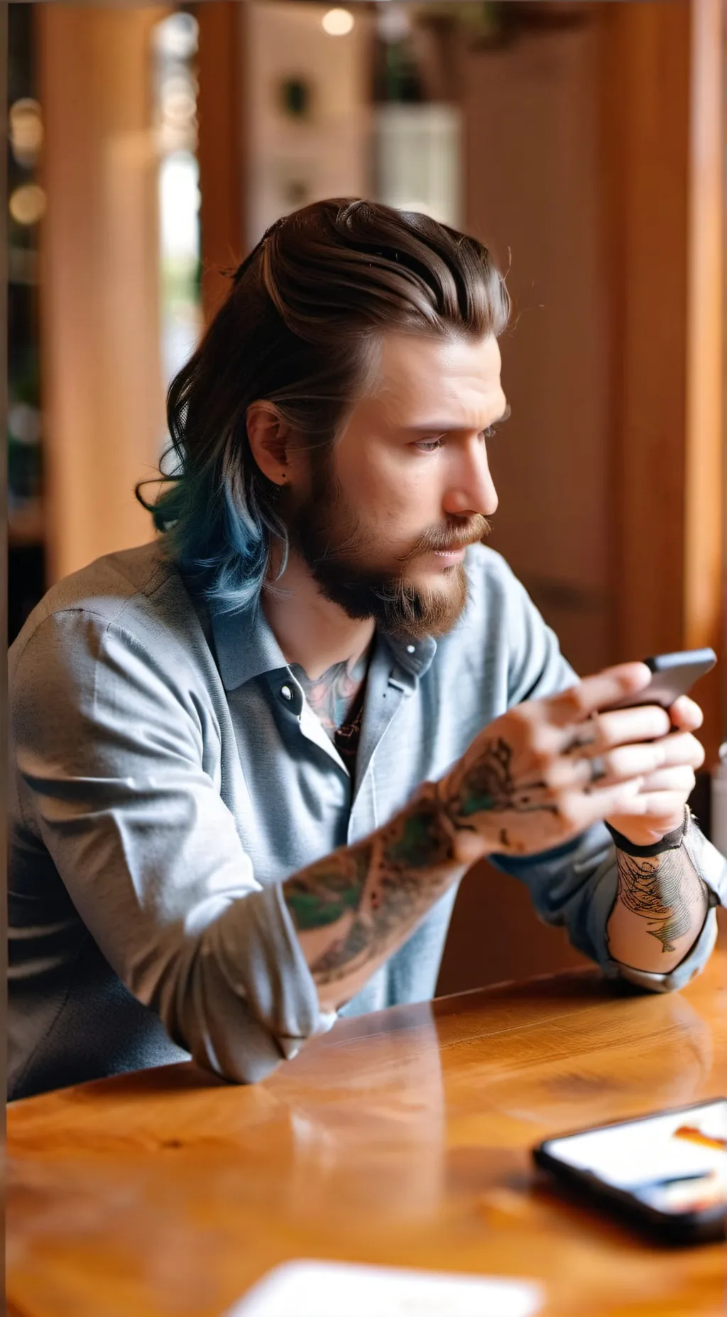 ai character: Toni  background