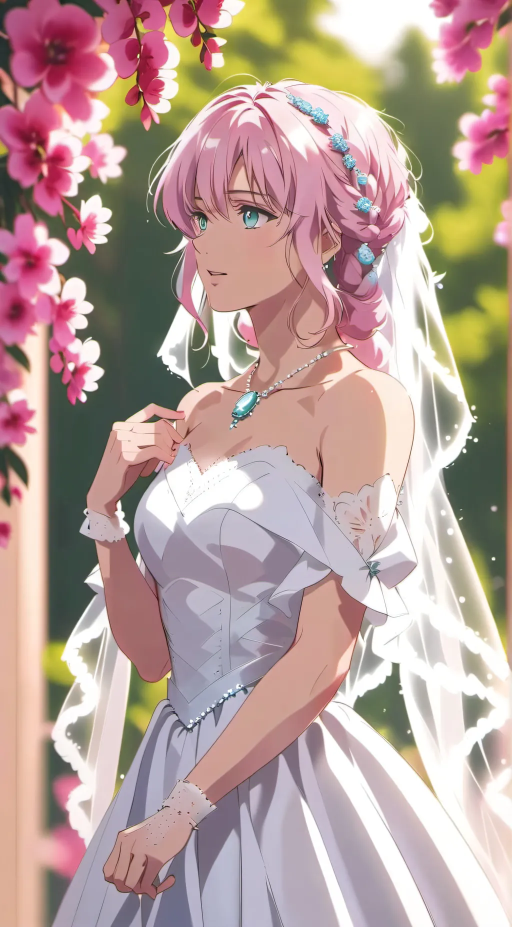 ai character: Rose background