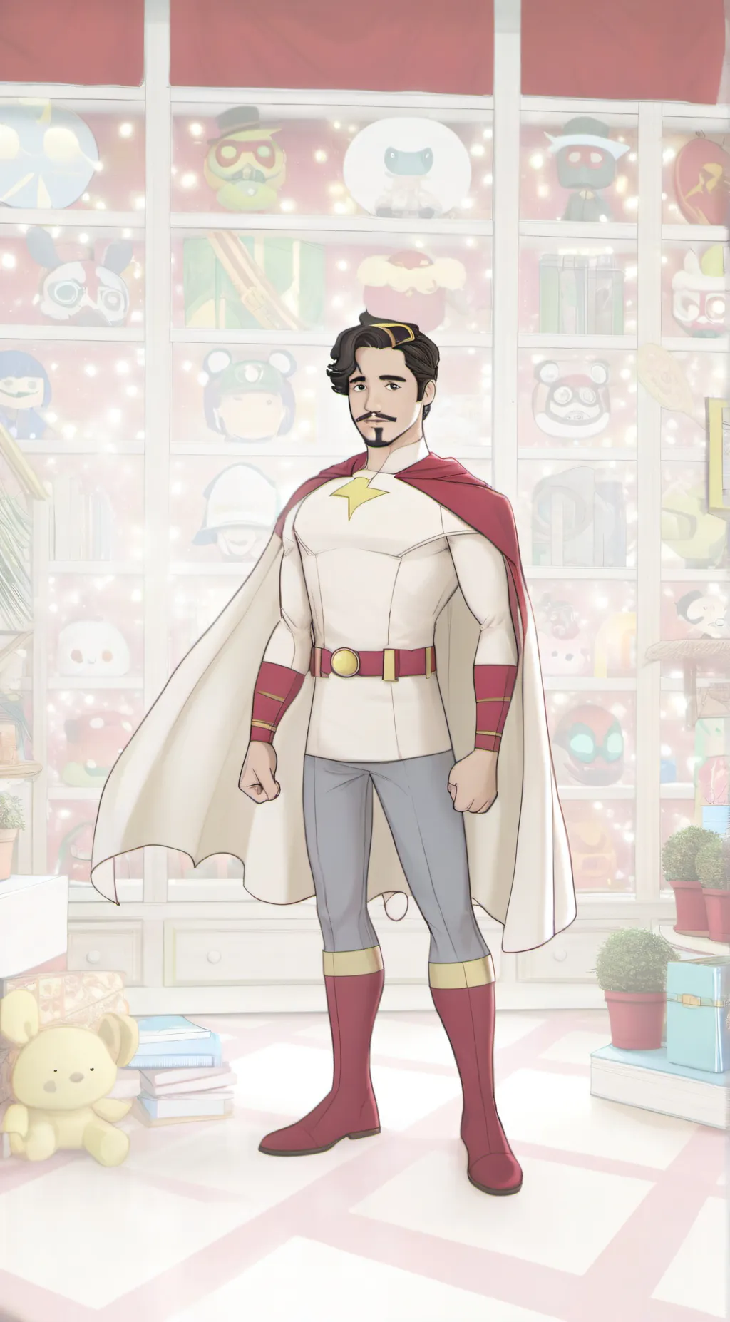 ai character: Superhero School background