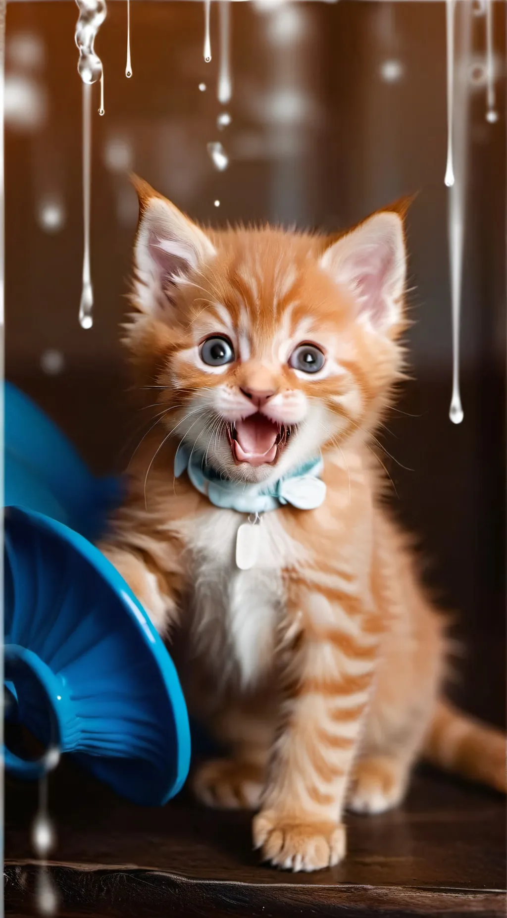 ai character: Blind kitten background