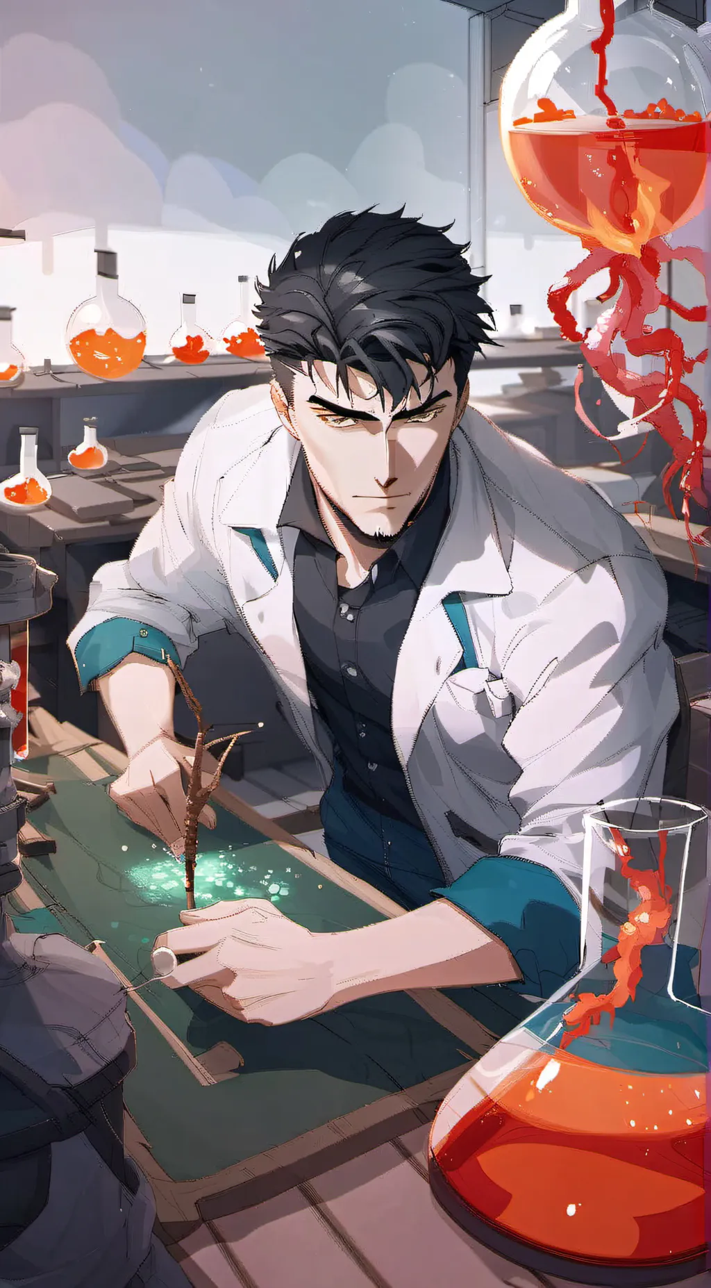 ai character: Dr.harri background