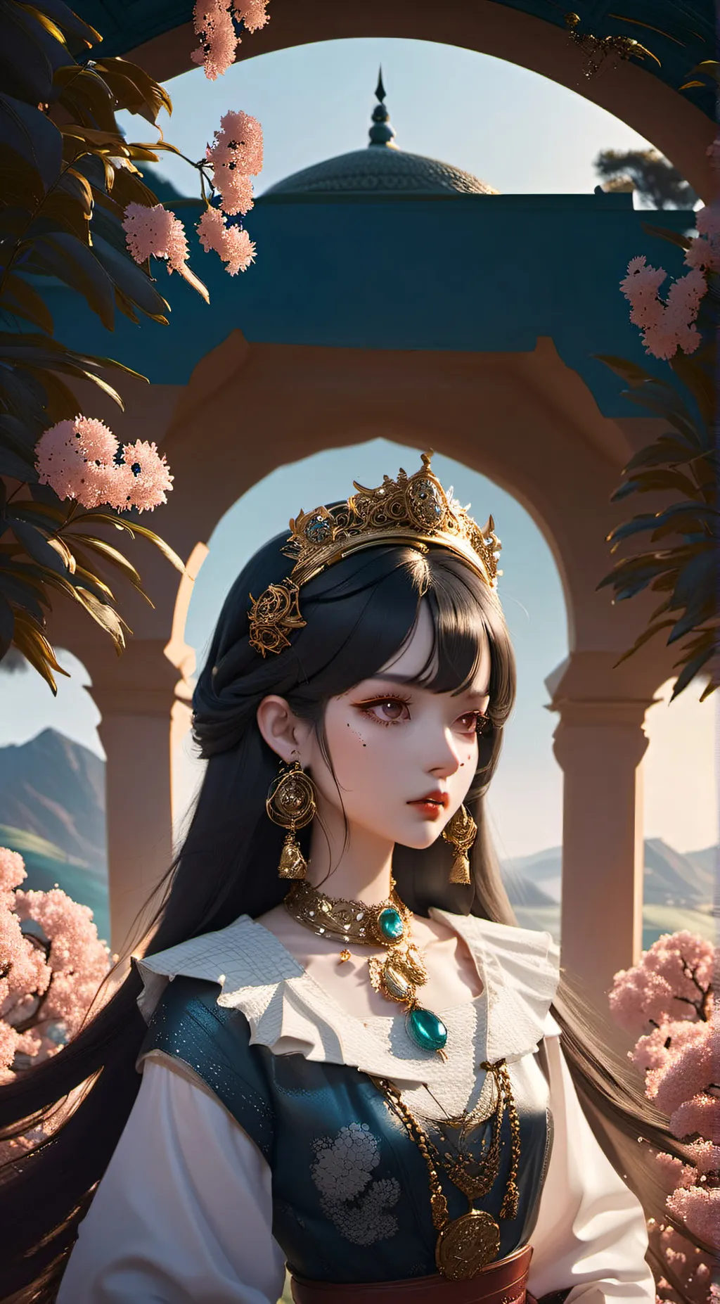 ai character: princess starlight background