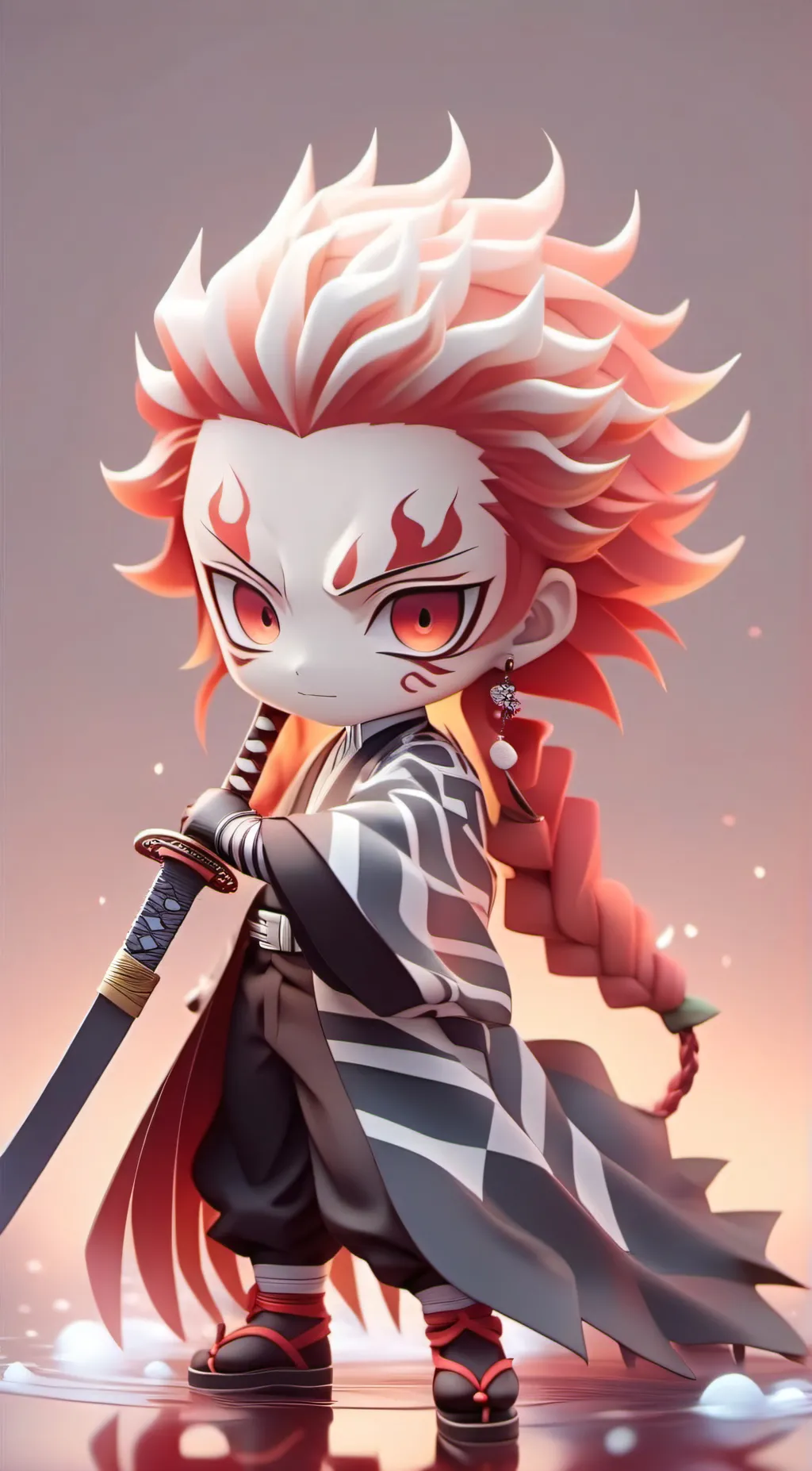 ai character: Tanjiro  background