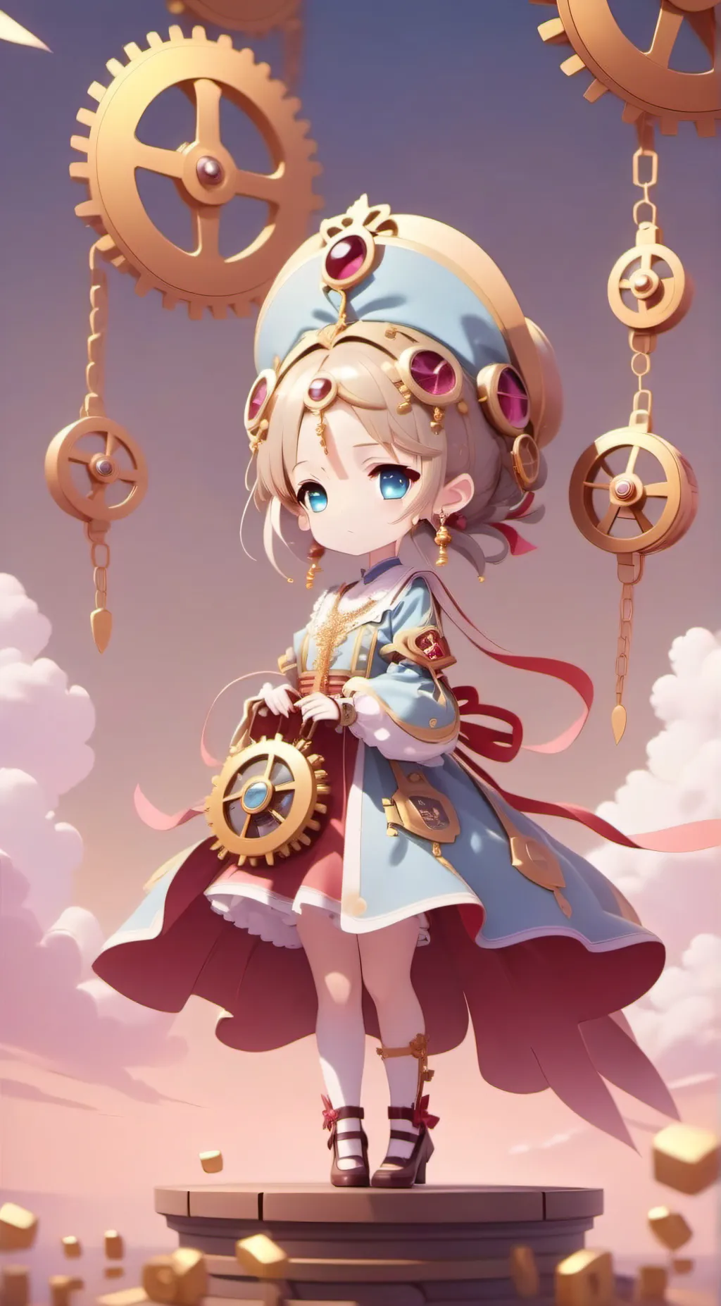 ai character: Clocko background