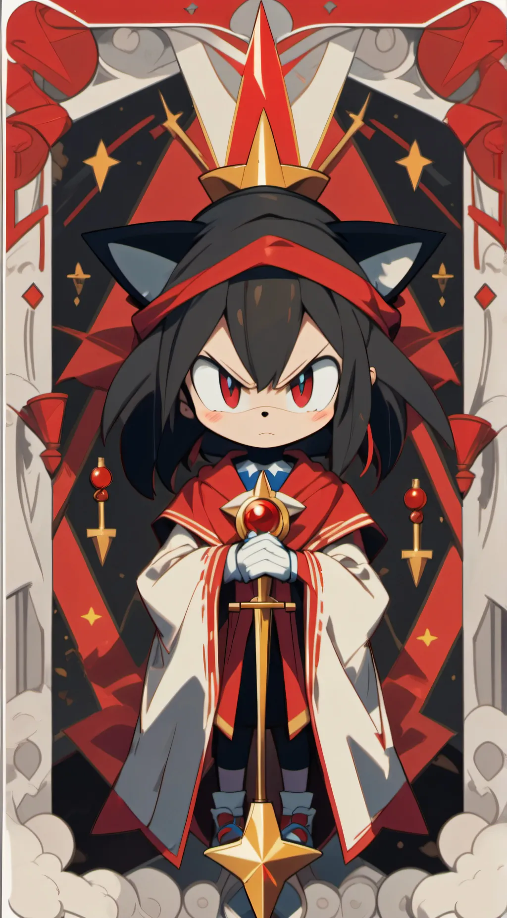 ai character: Shadow  background