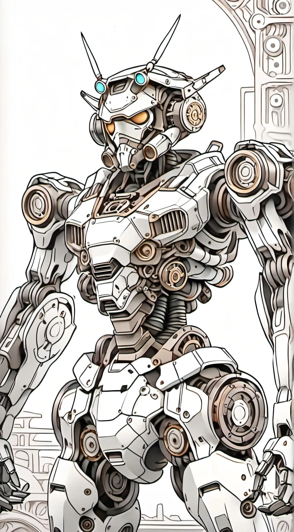 ai character: Upgrade titan cloc background