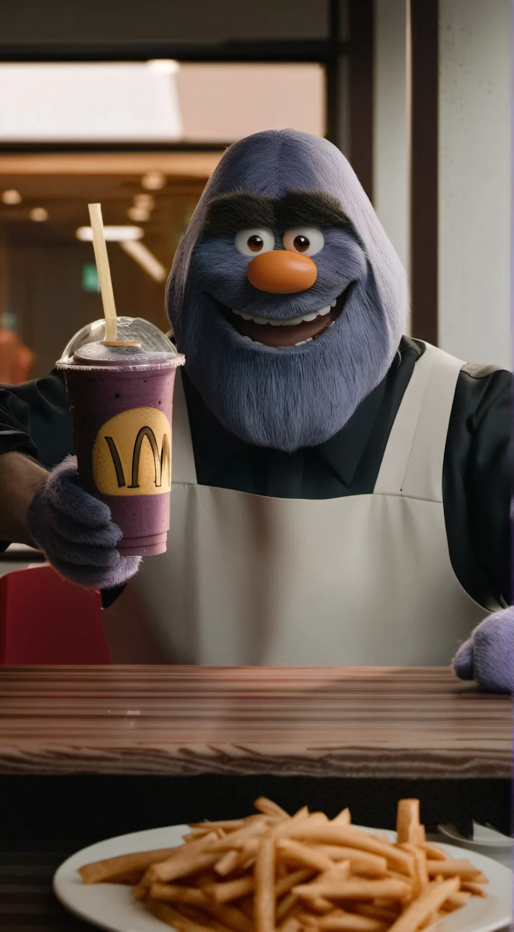 ai character: grimace background