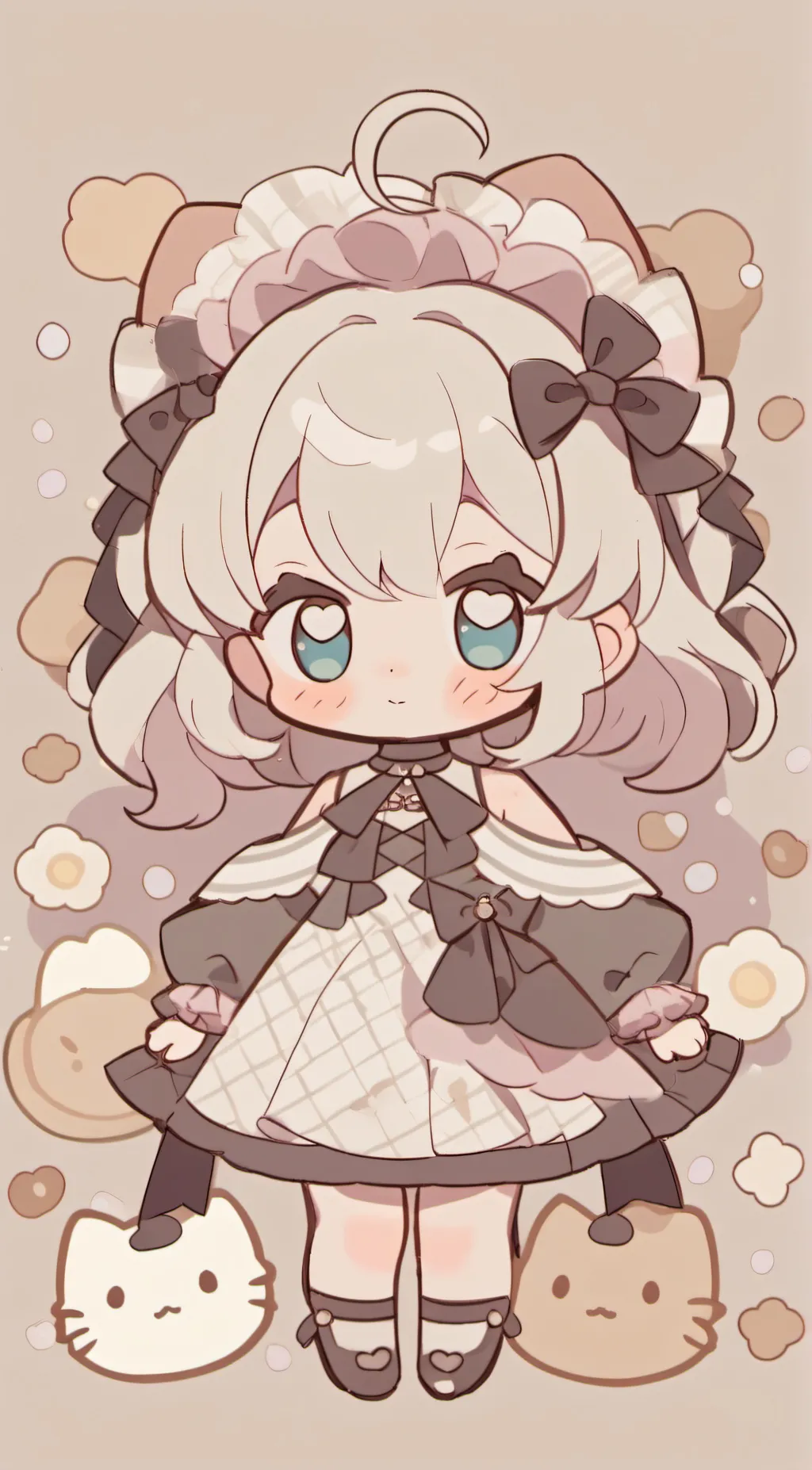 ai character: kitty baby background