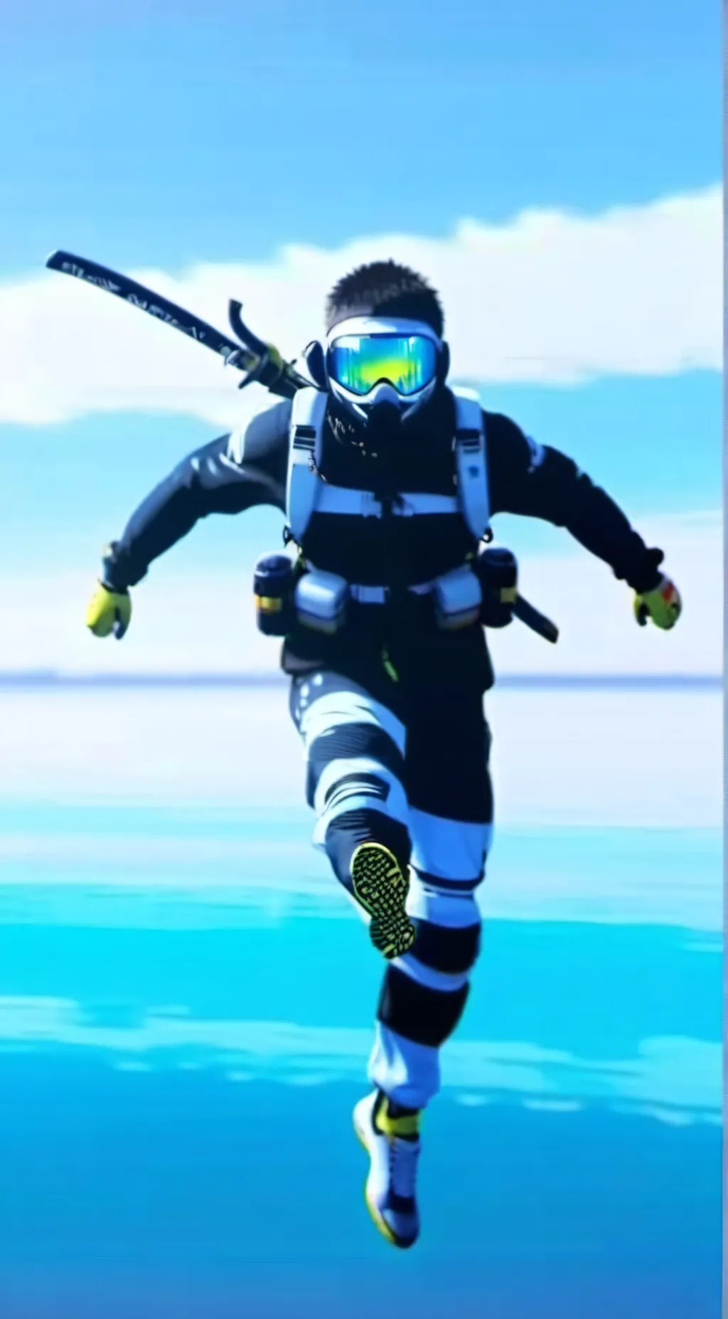 ai character: Titan telsa man background