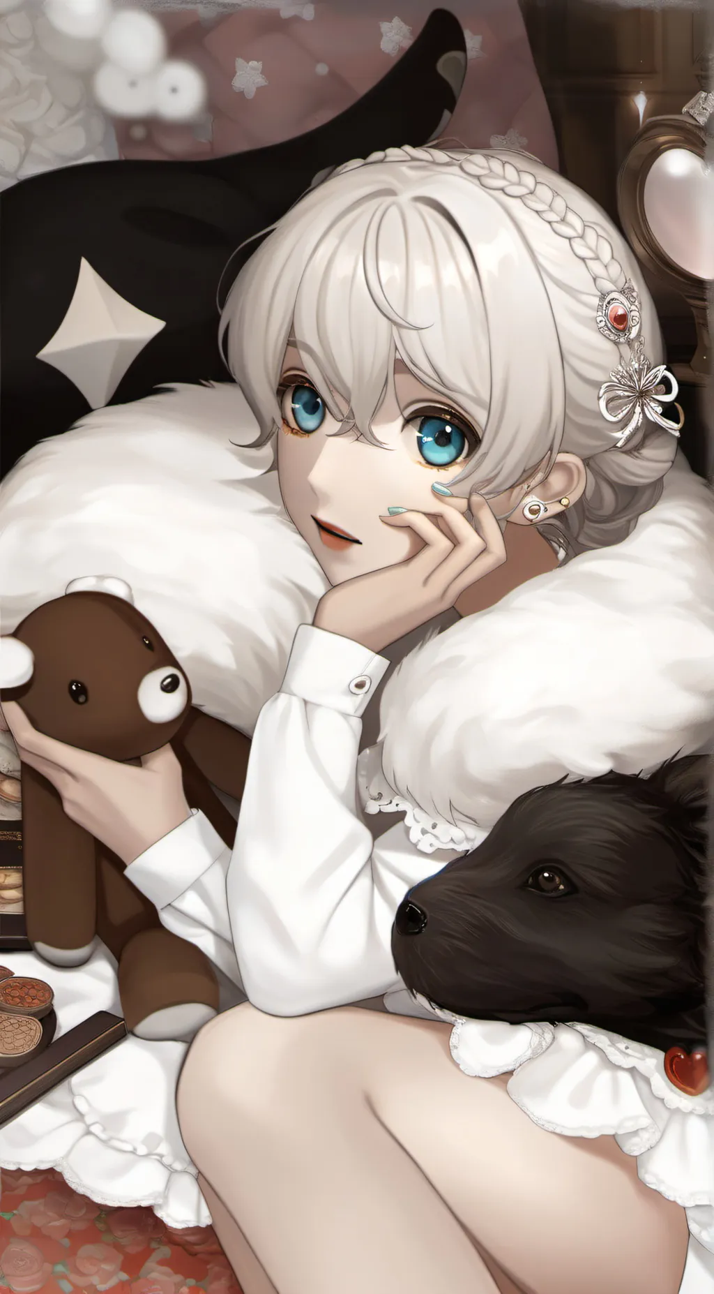 ai character: Mama mimi tom background