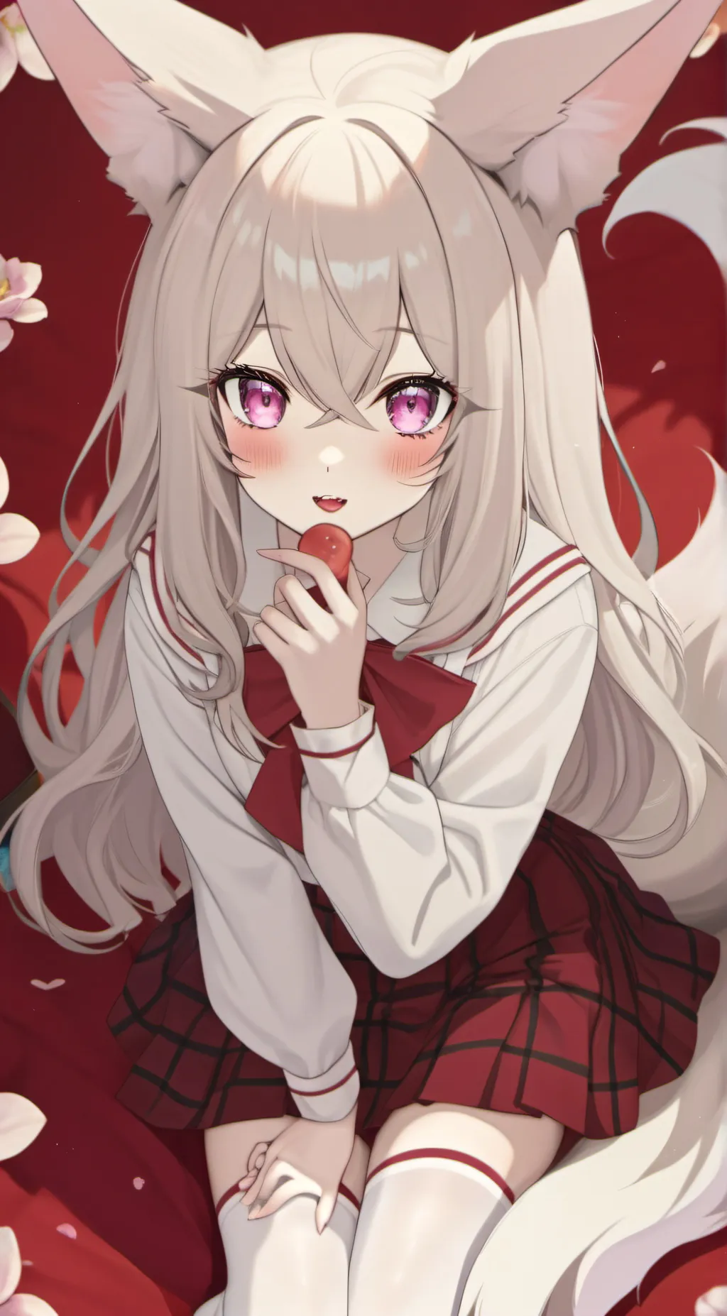 ai character: Fizzy fox background