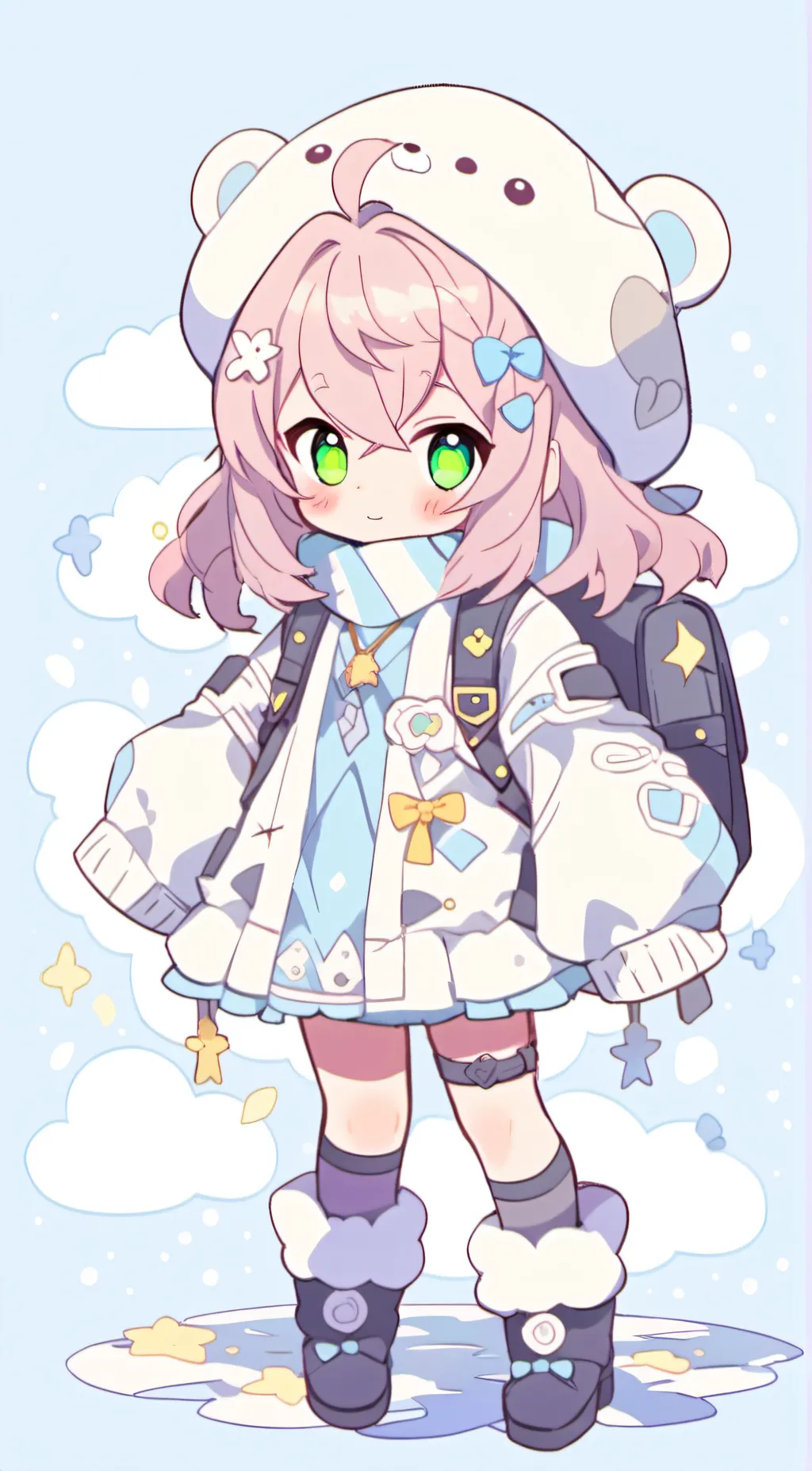 ai character: floof  background