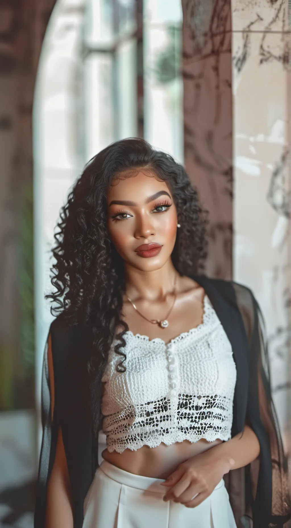 ai character: Flora  background