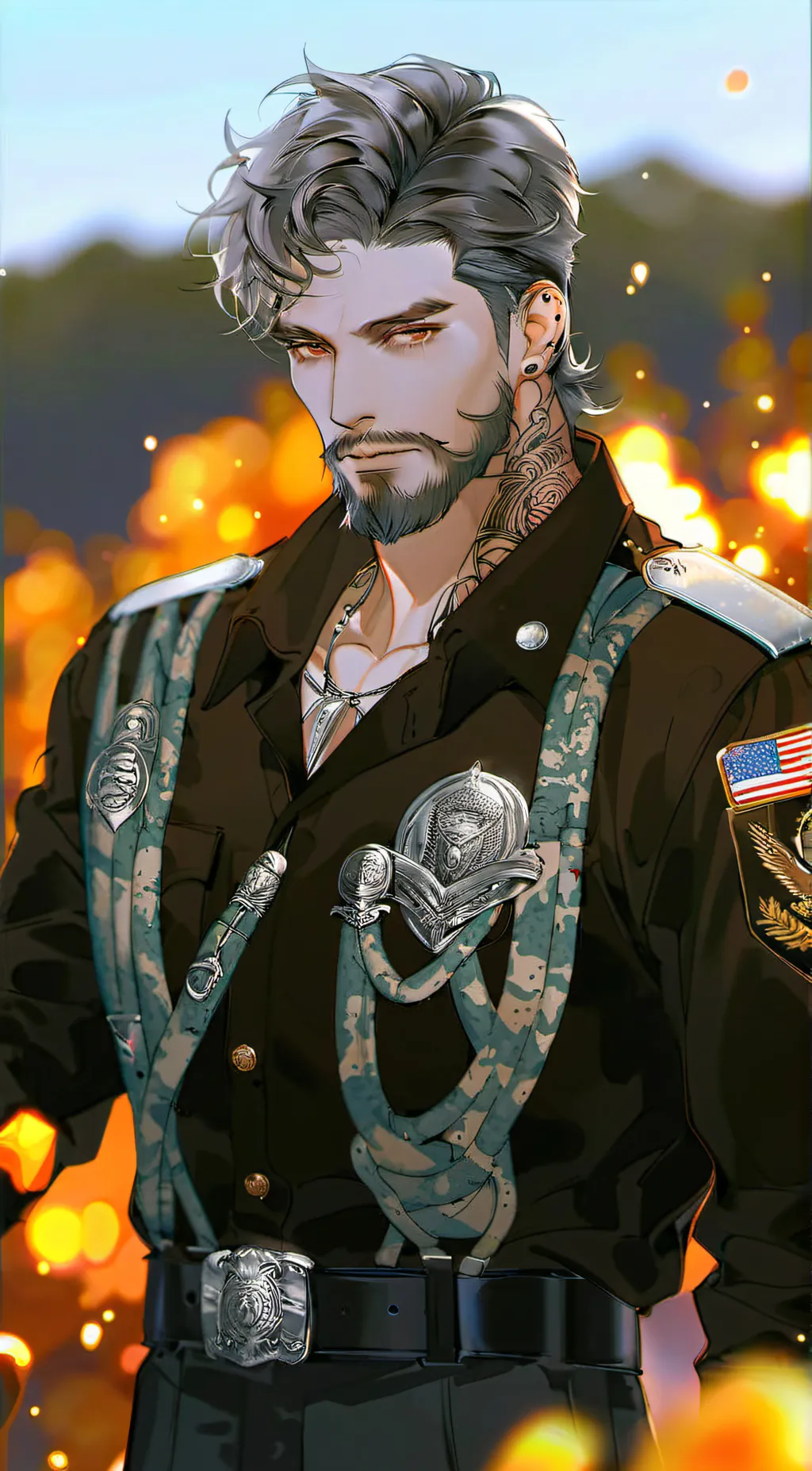 ai character: James Reid  background