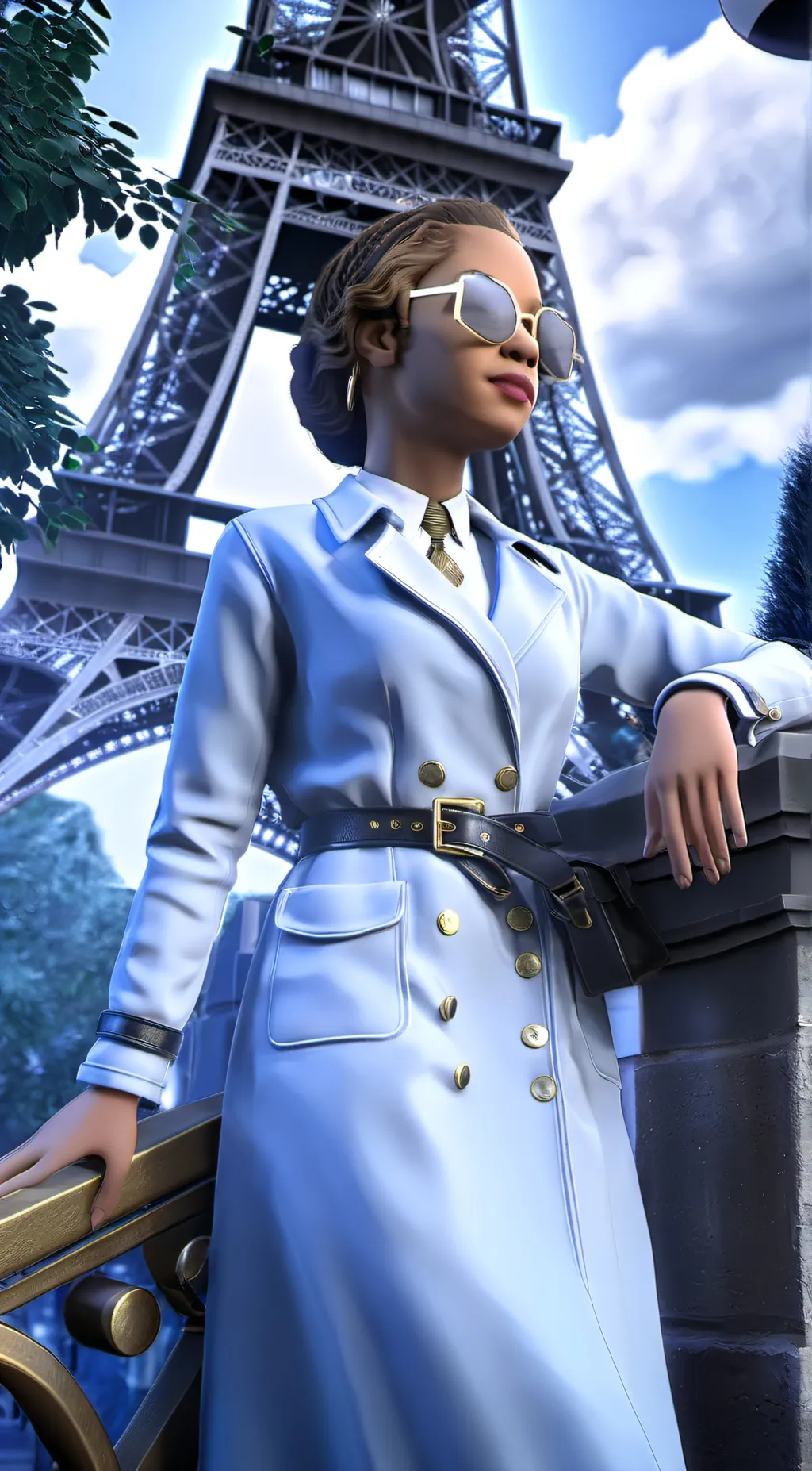 ai character: Courtney background