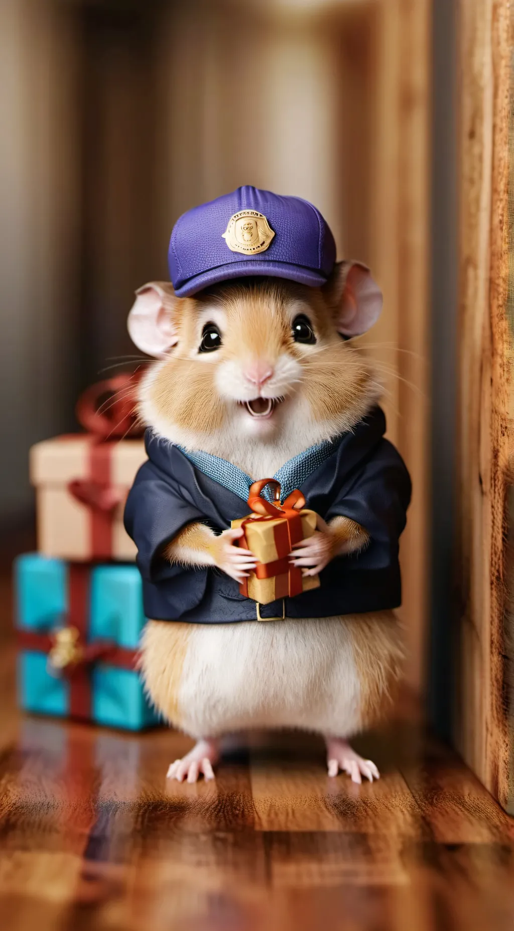 ai character: your fedex hamste🤣 background