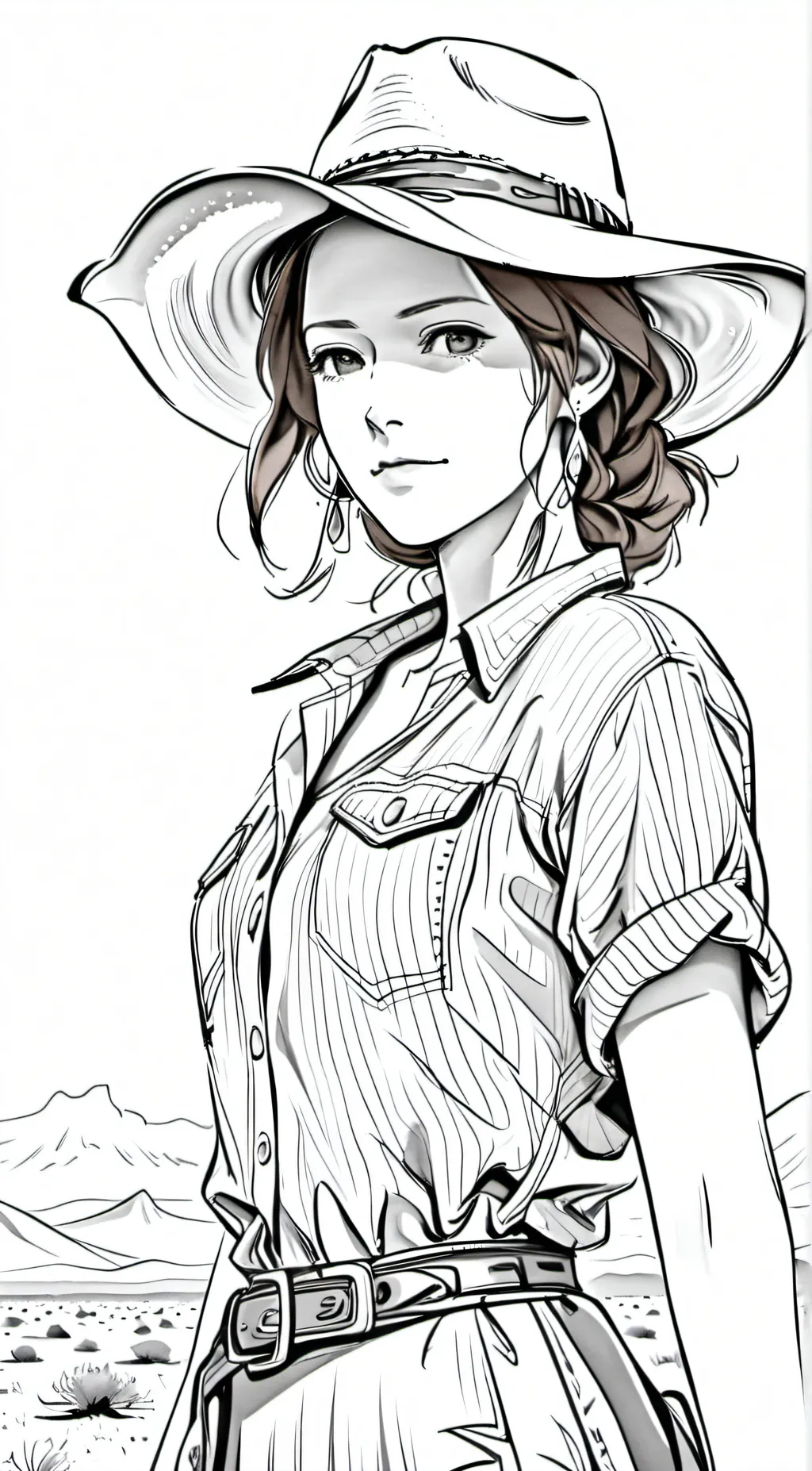 ai character: The warden  background