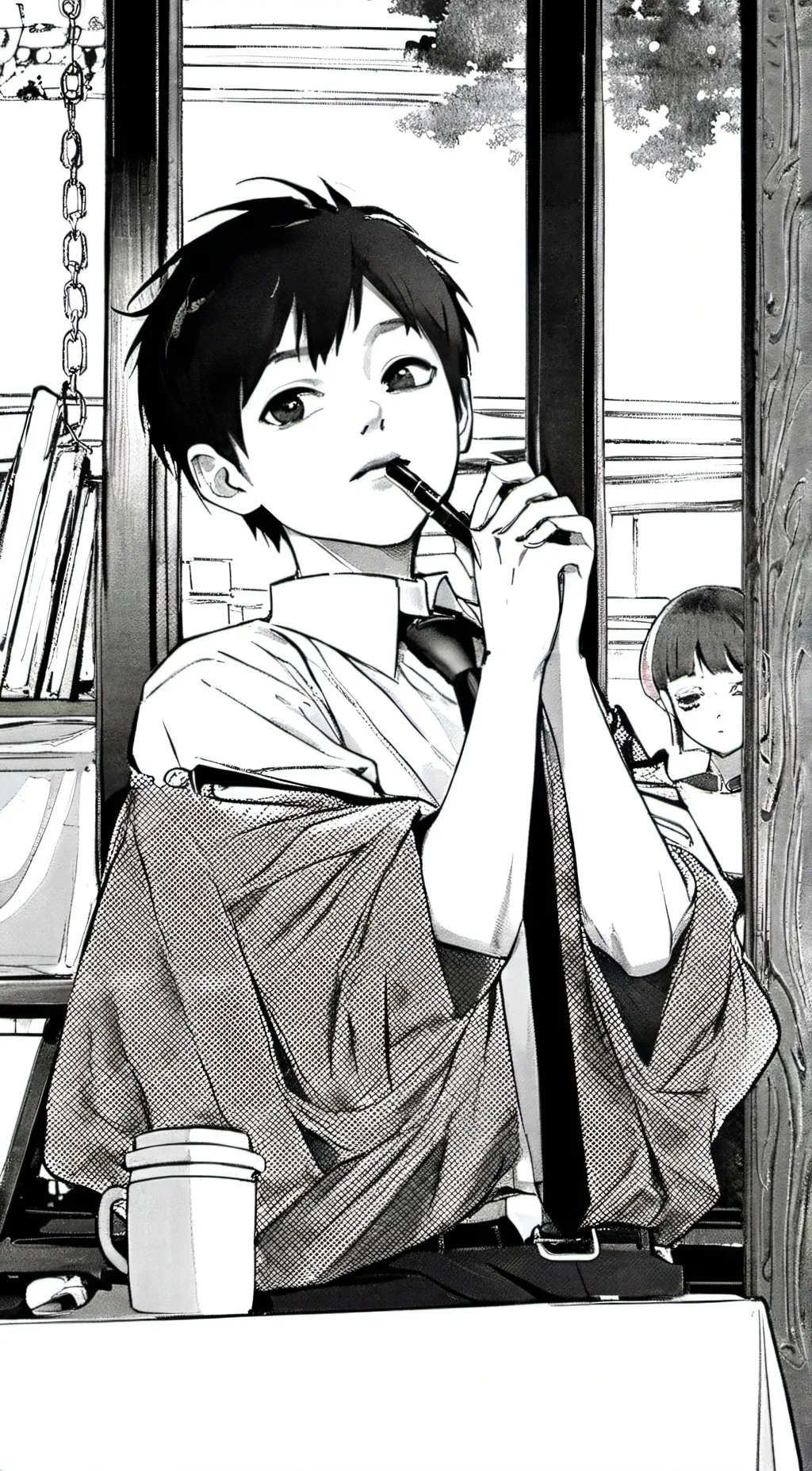 ai character: Ashton  background