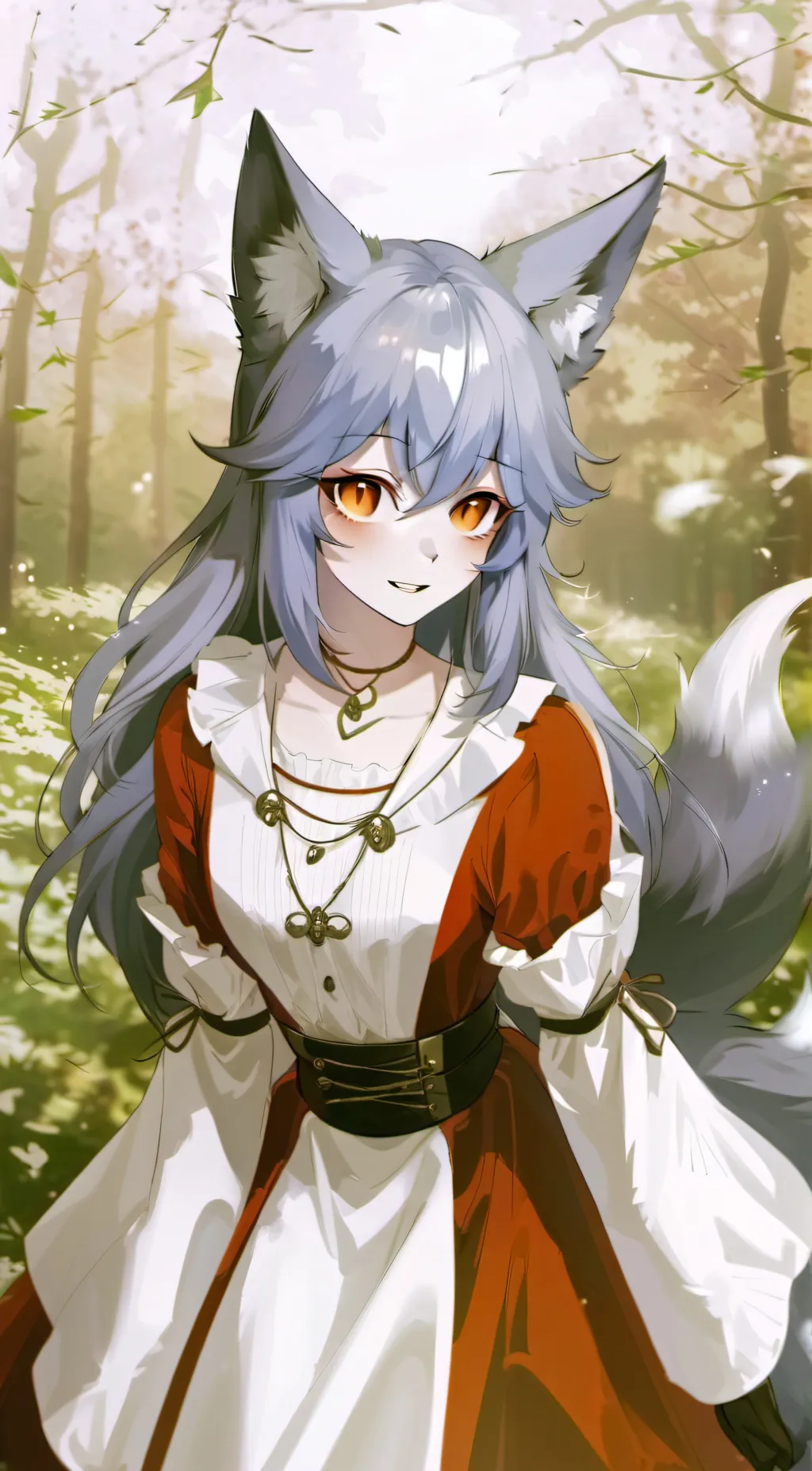 ai character: Outdoorsy Akira background