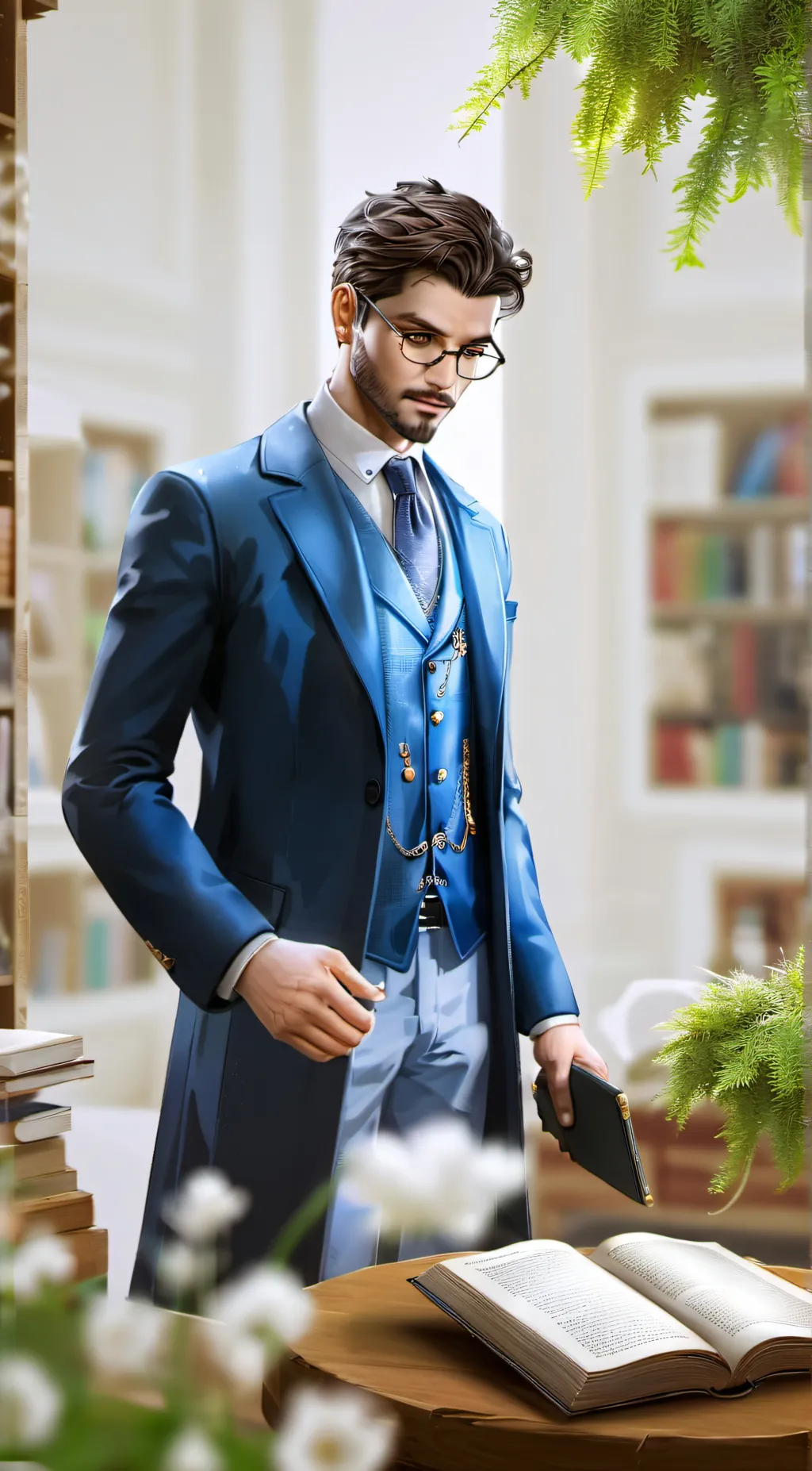 ai character: Mark background