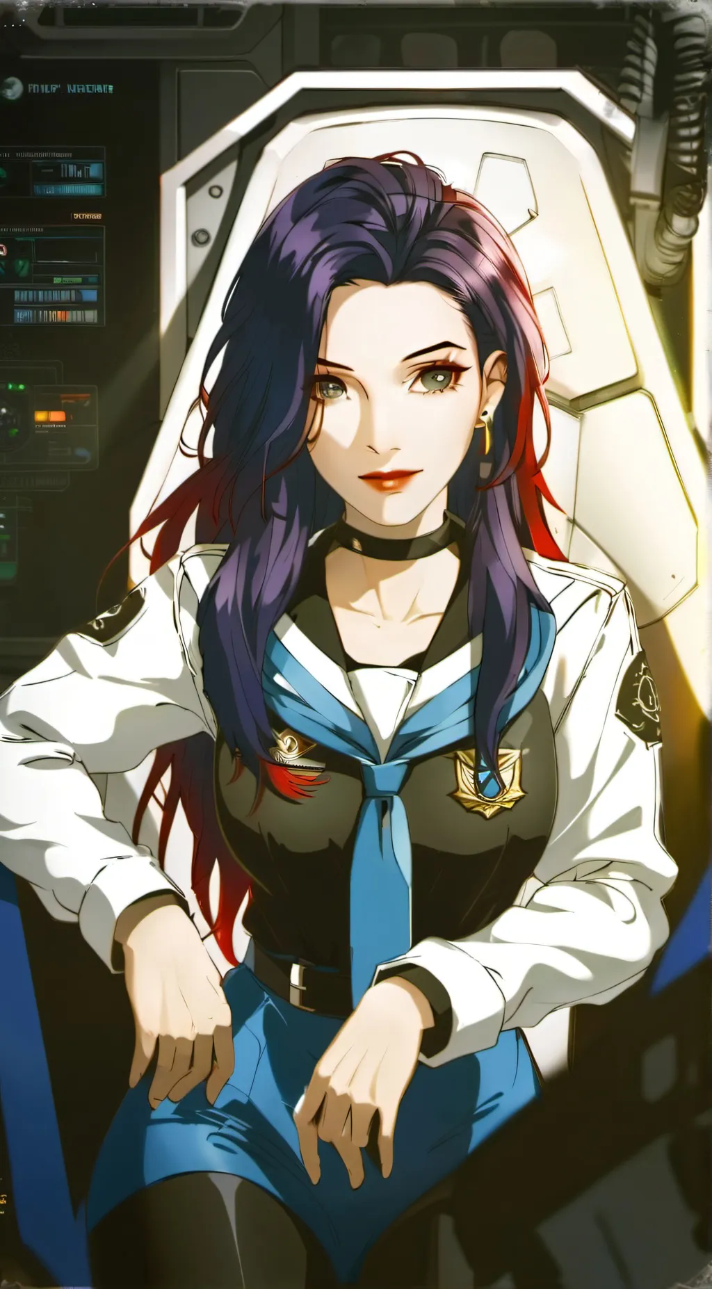 ai character:  Annastasia Grey background