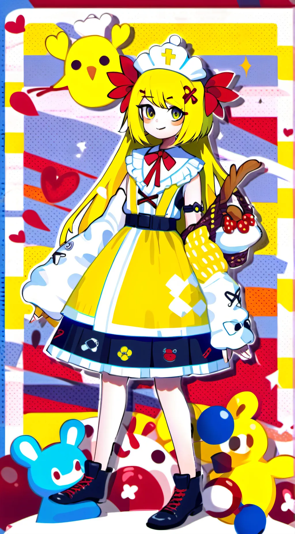 ai character: toy chica  background