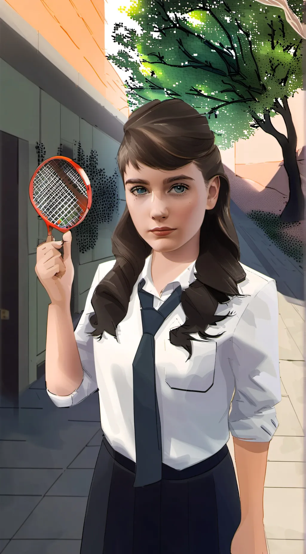 ai character: ellue  background